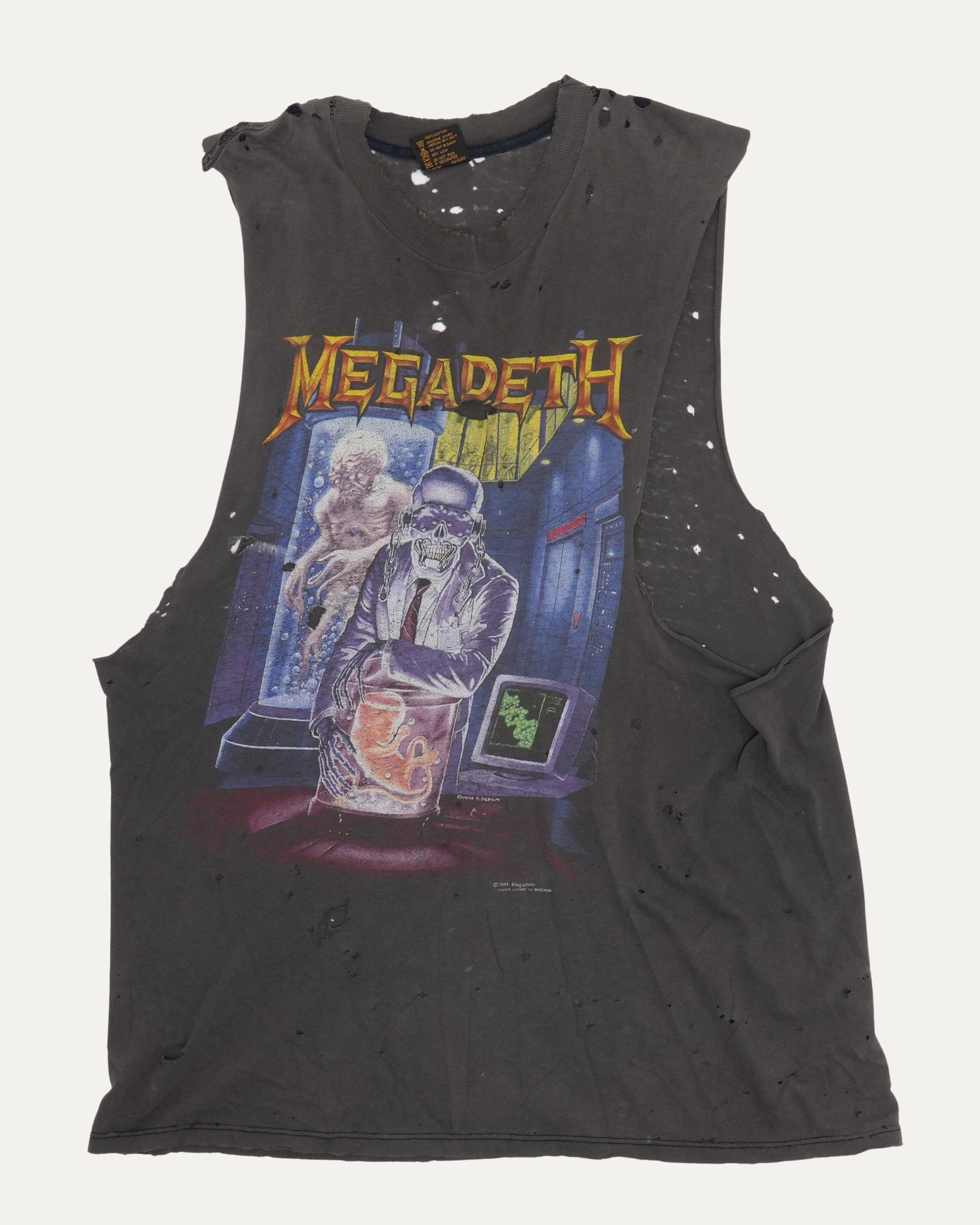 Vintage Megadeth 1991 Tour Cutoff T-Shirt – Justin Reed