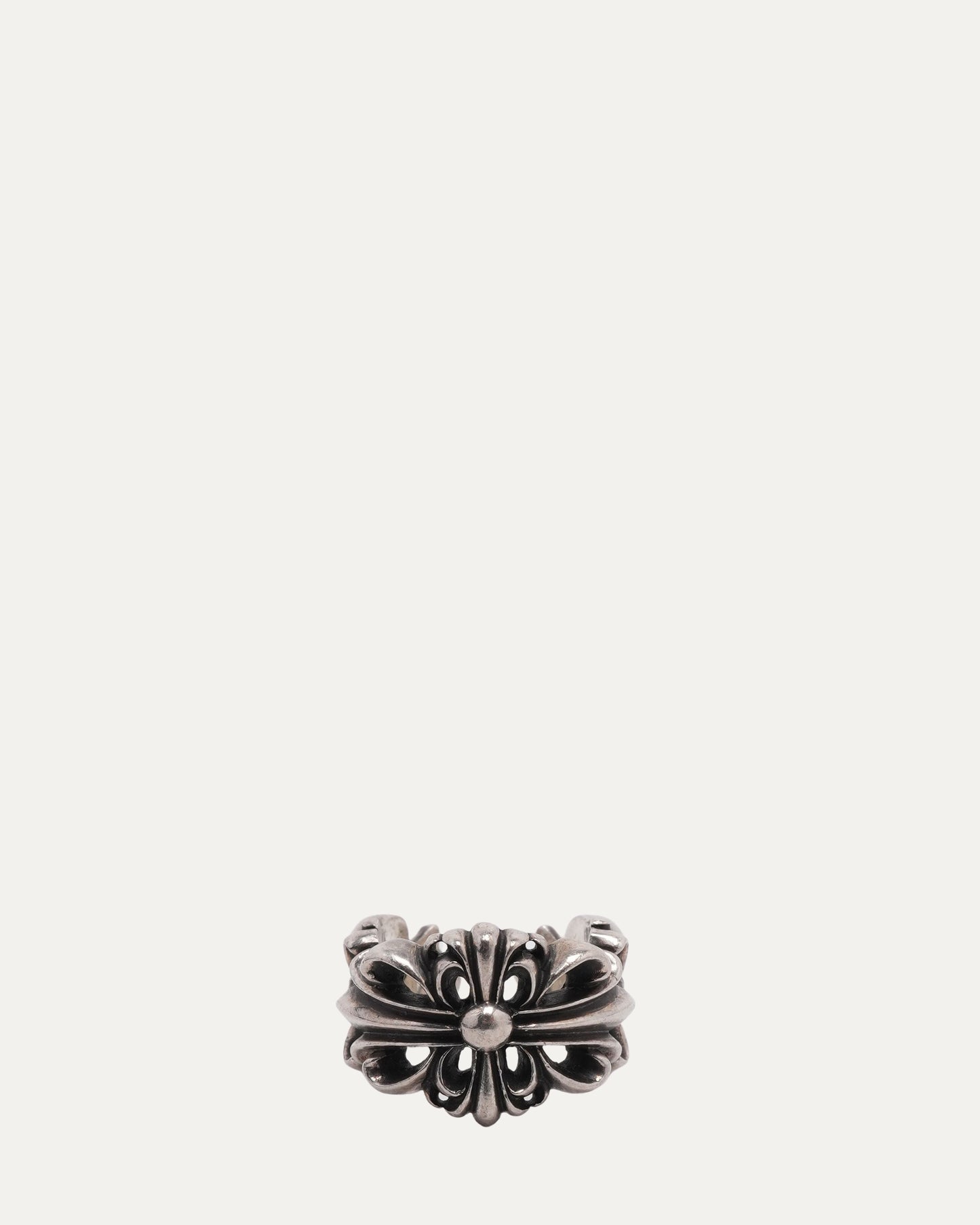 Double Floral Open Ring