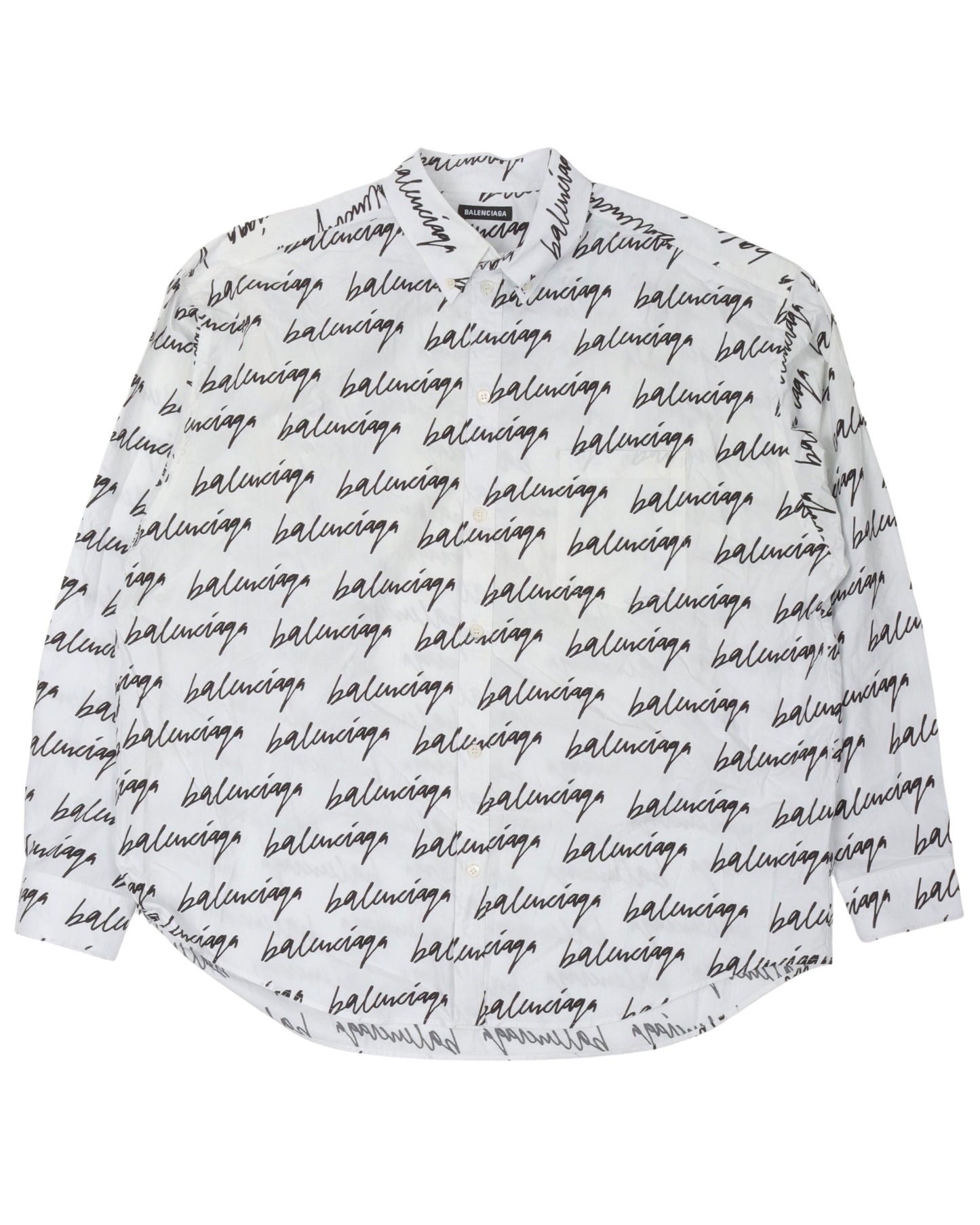 Script Monogram Button Up Shirt