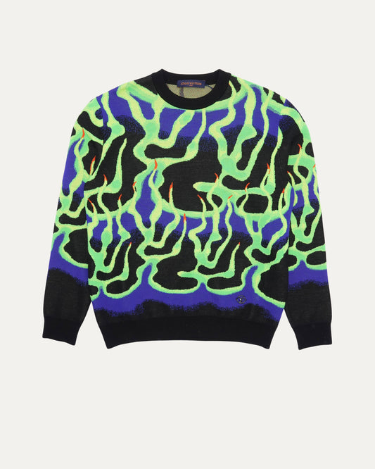 Flame Jacquard Knit Sweater