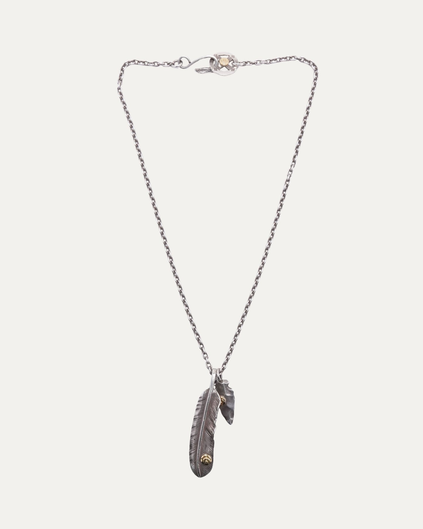 Feather and Arrowhead Necklace
