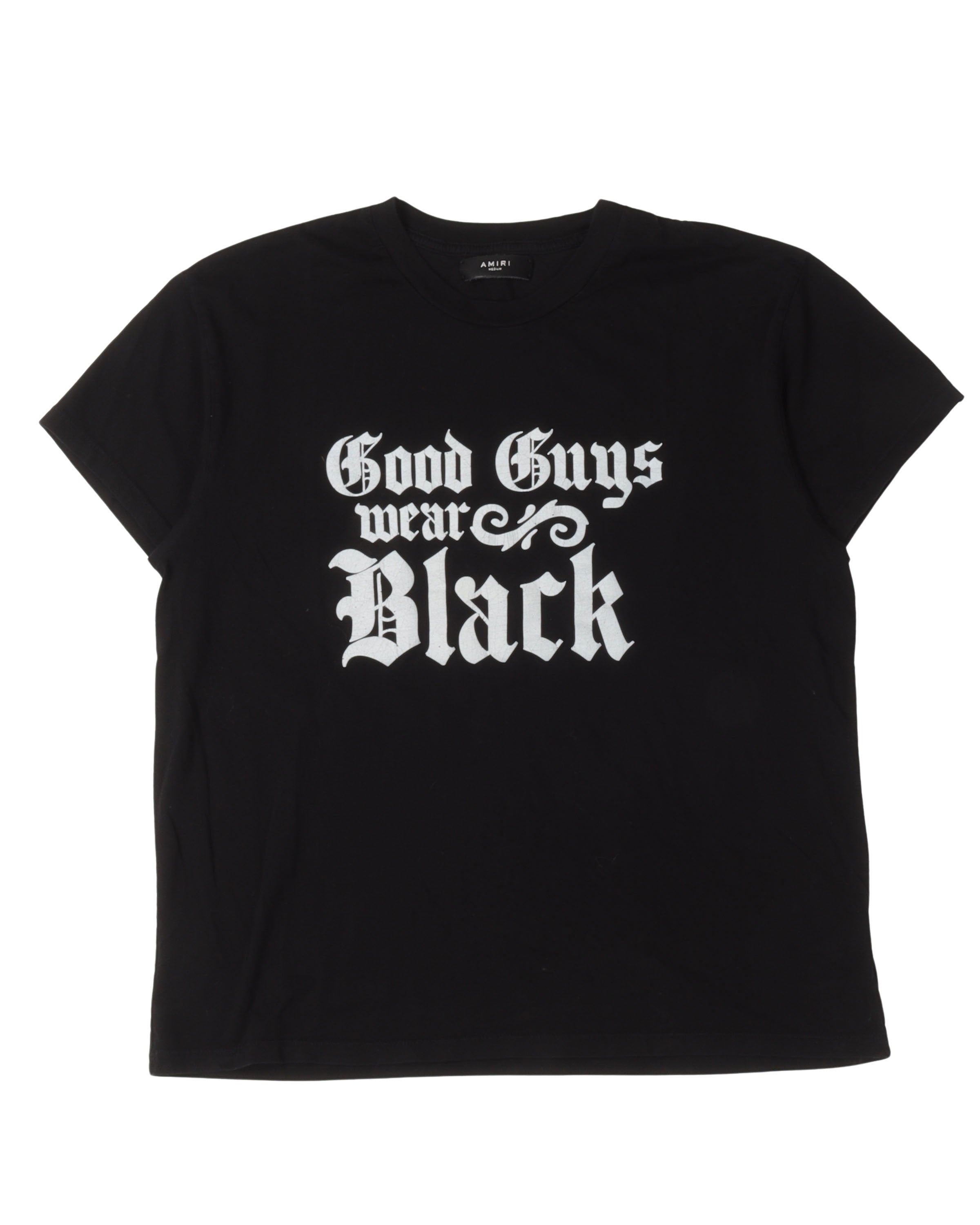 Amiri 'Good Guys Wear Black' T-Shirt