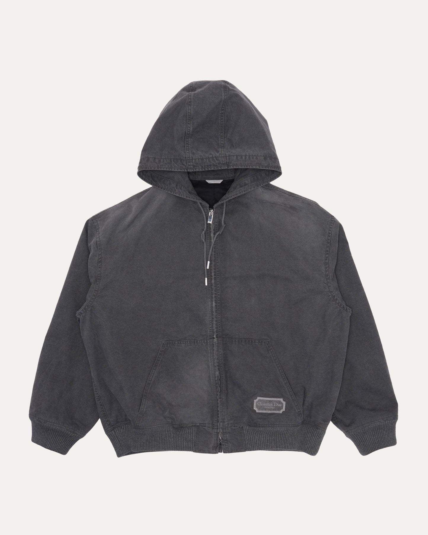 Embroidered Hooded Workwear Jacket