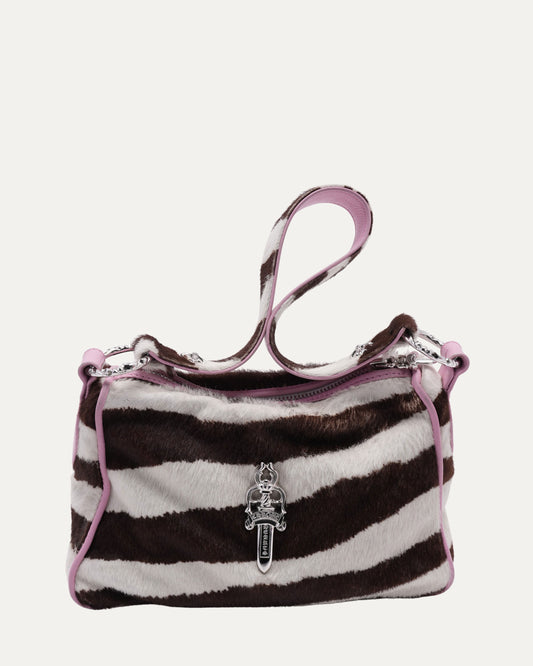 Pony Hair Dagger Embellished Chicken Nugget Bag