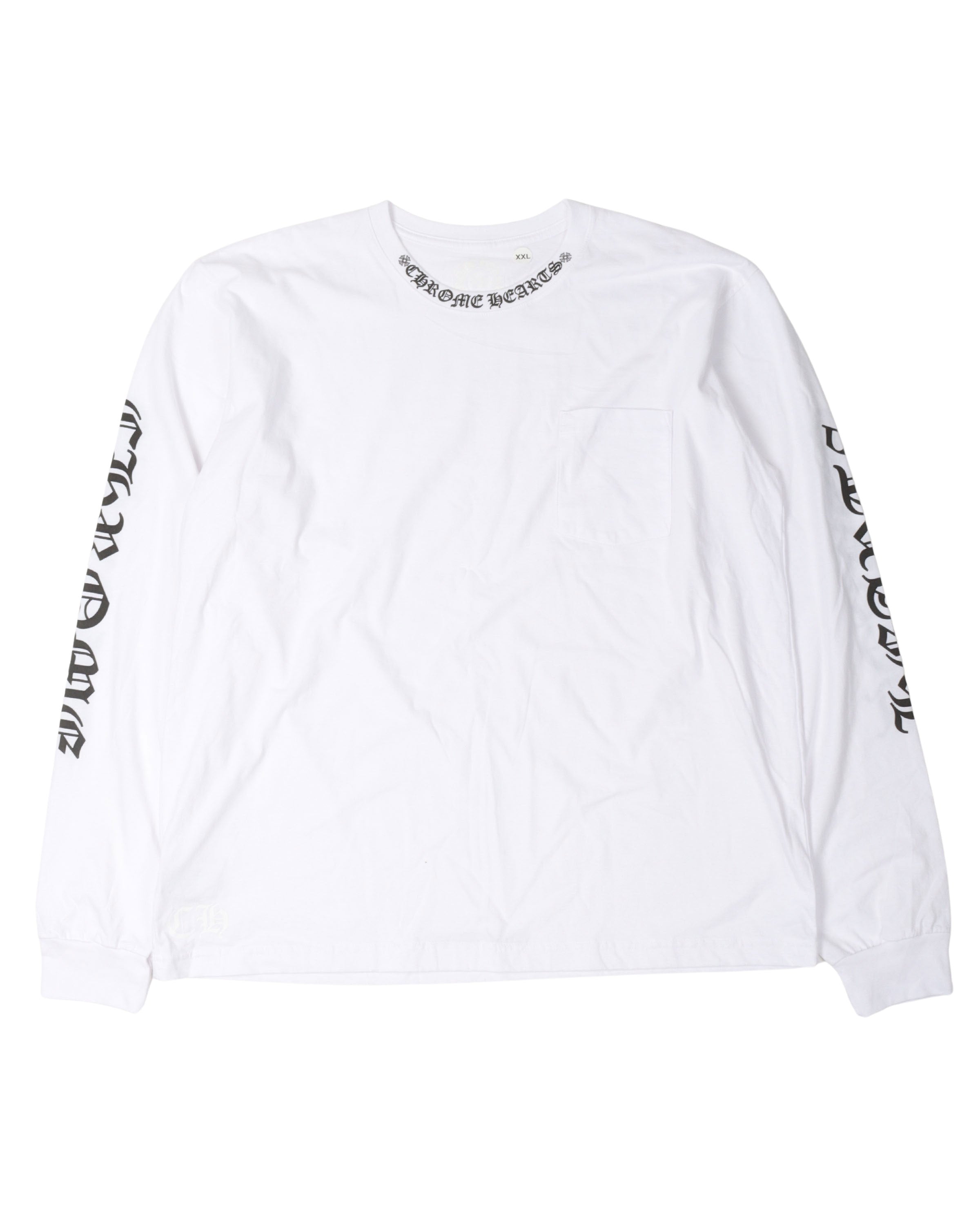 Chrome Hearts Neck Logo Long Sleeve T-Shirt