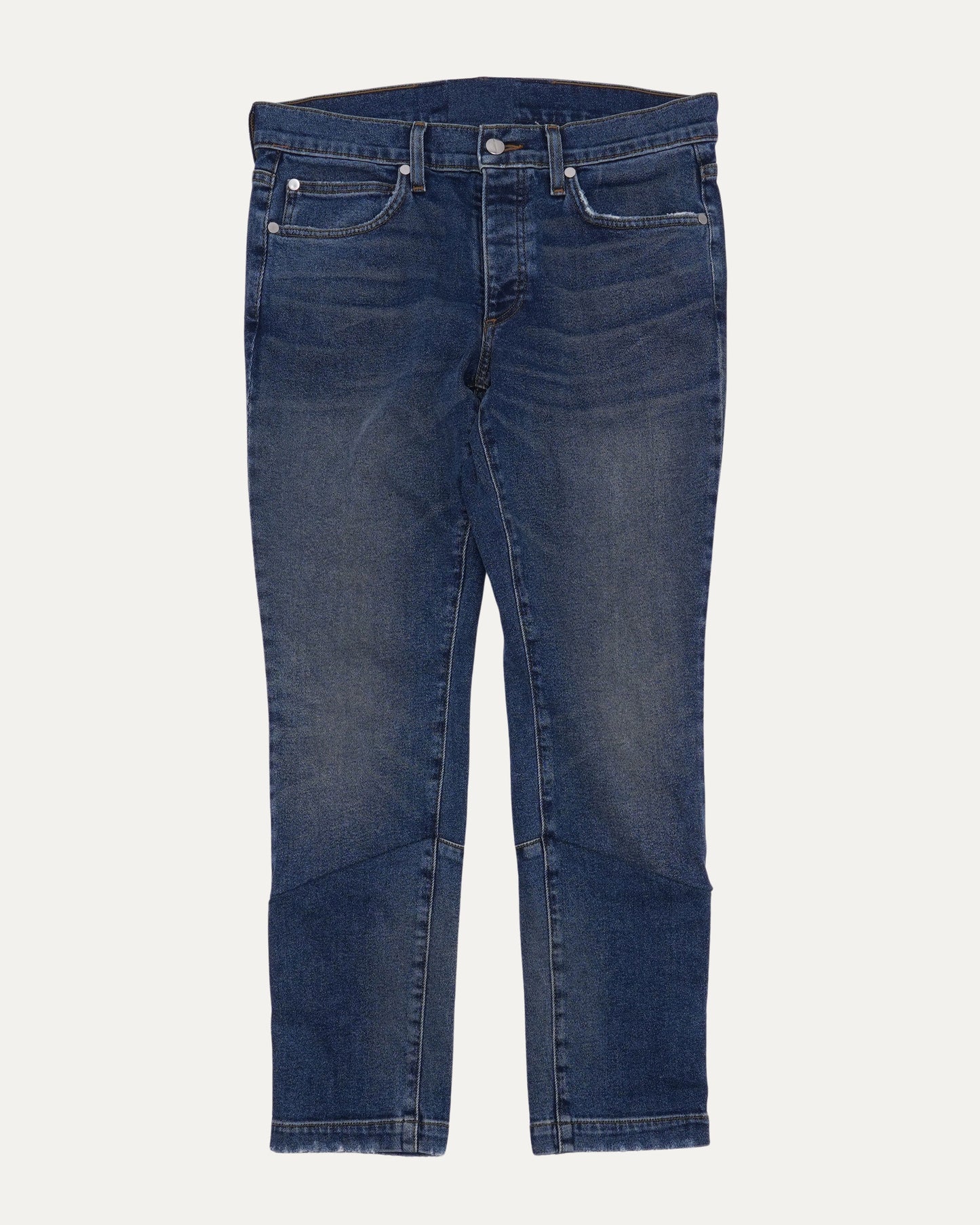 Snap Button Hem Jeans