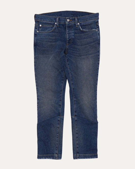 Snap Button Hem Jeans