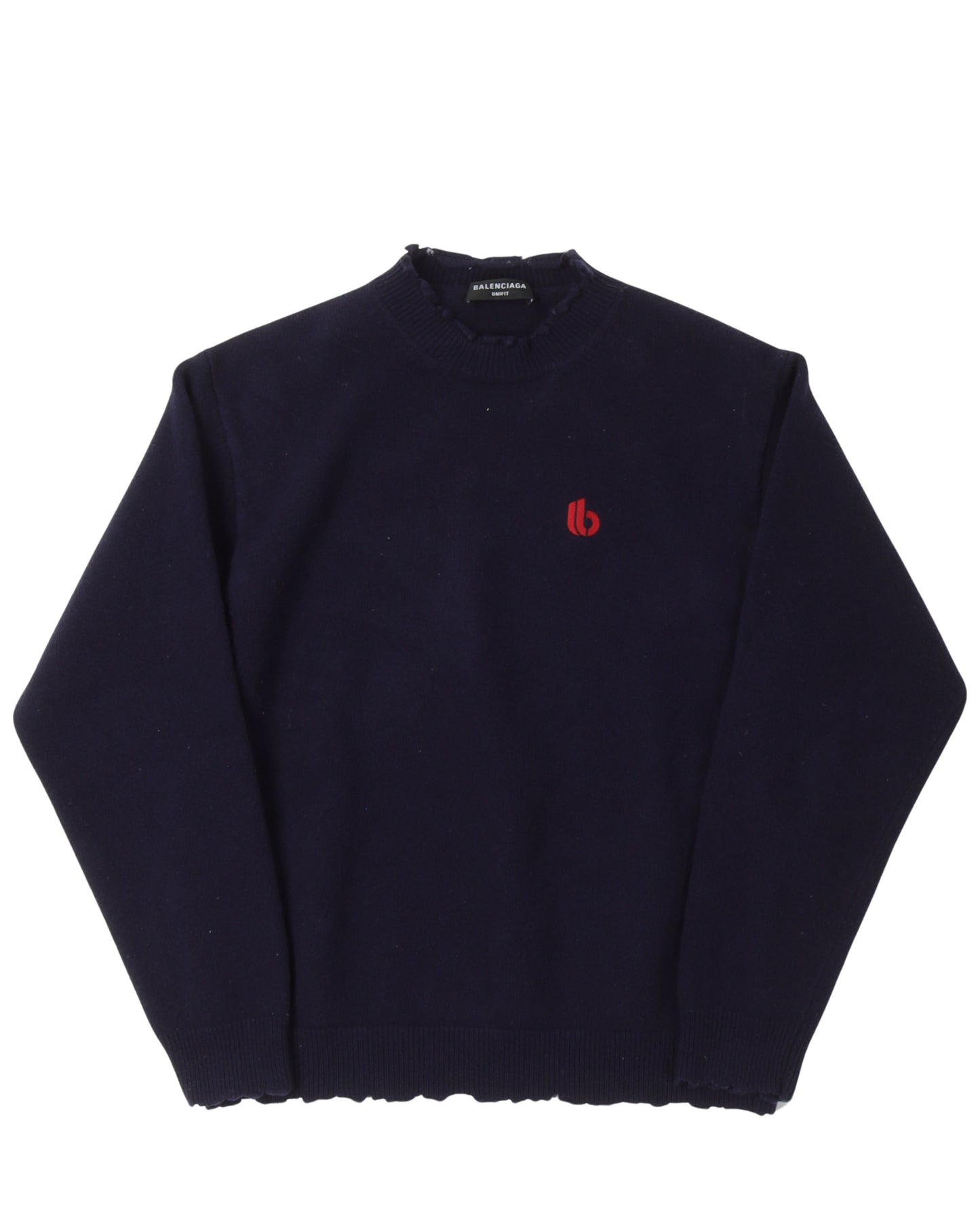 Double B Raw Hem Sweater