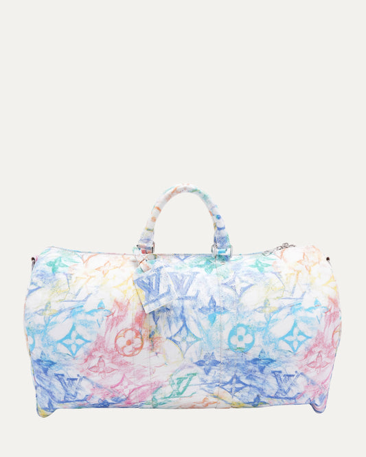 Monogram Watercolor Keepall 50