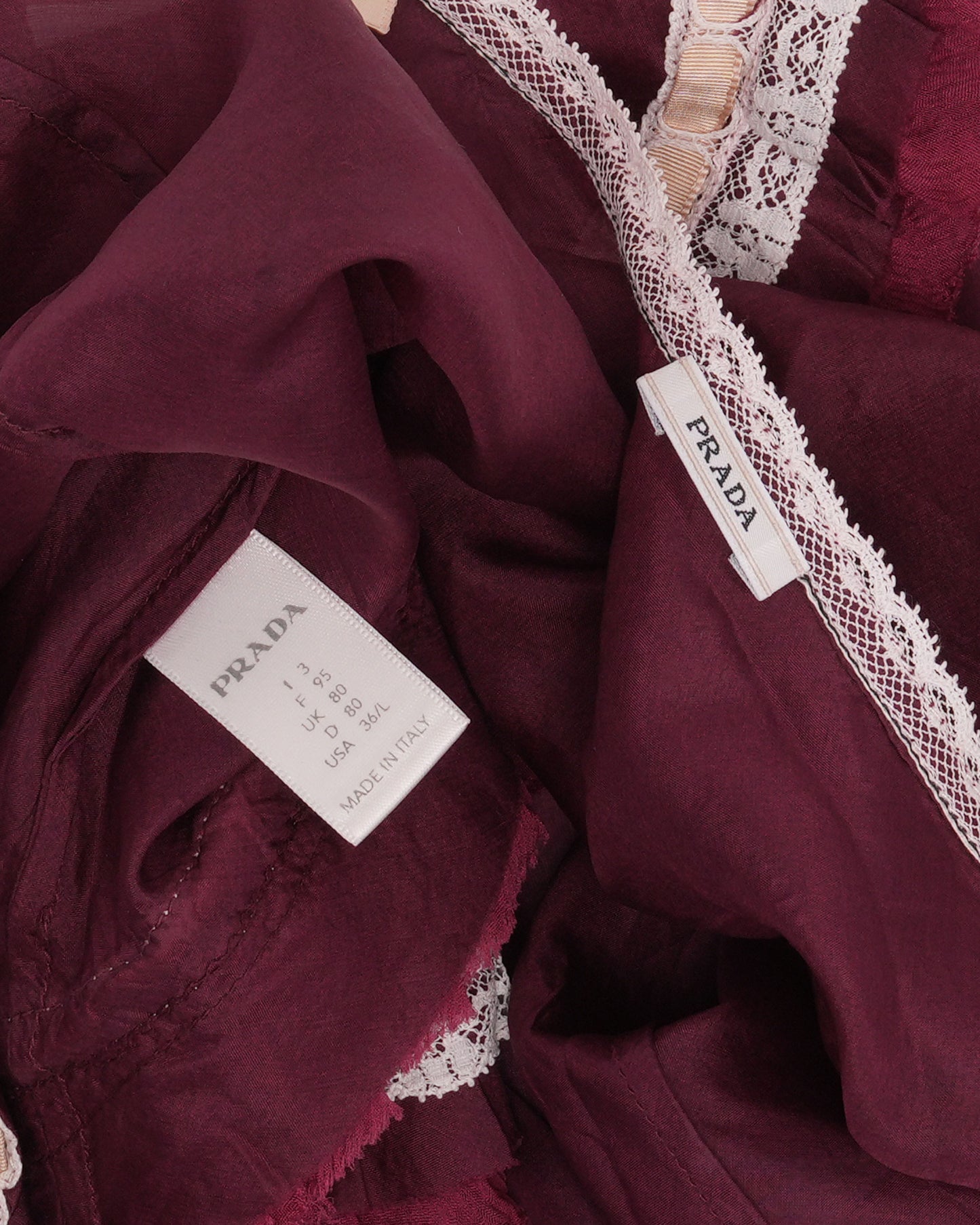 Burgundy Ruffle Top