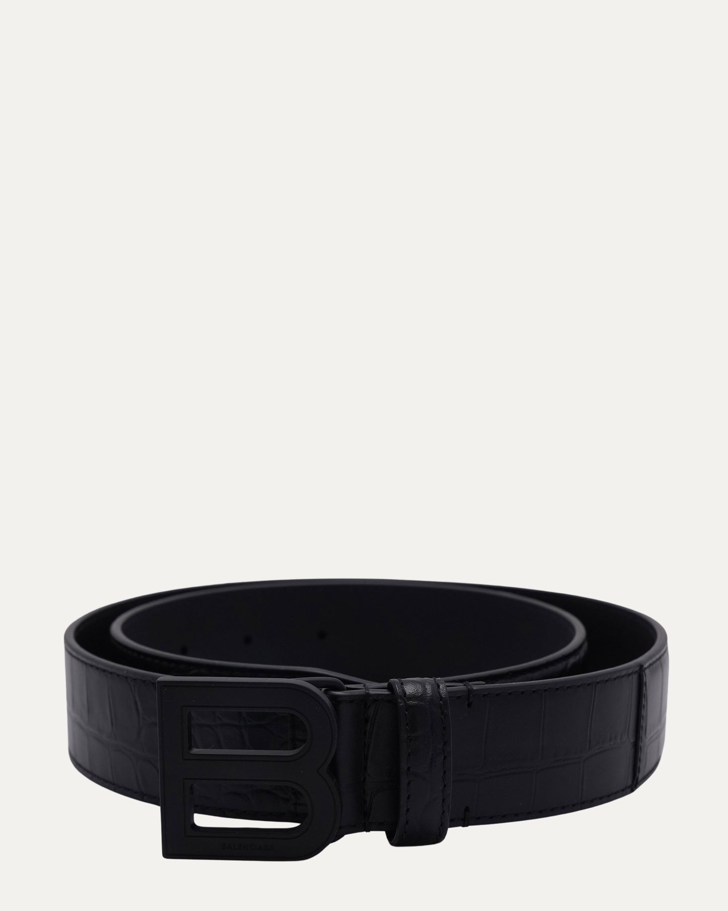 Crocodile Embossed Single B Belt