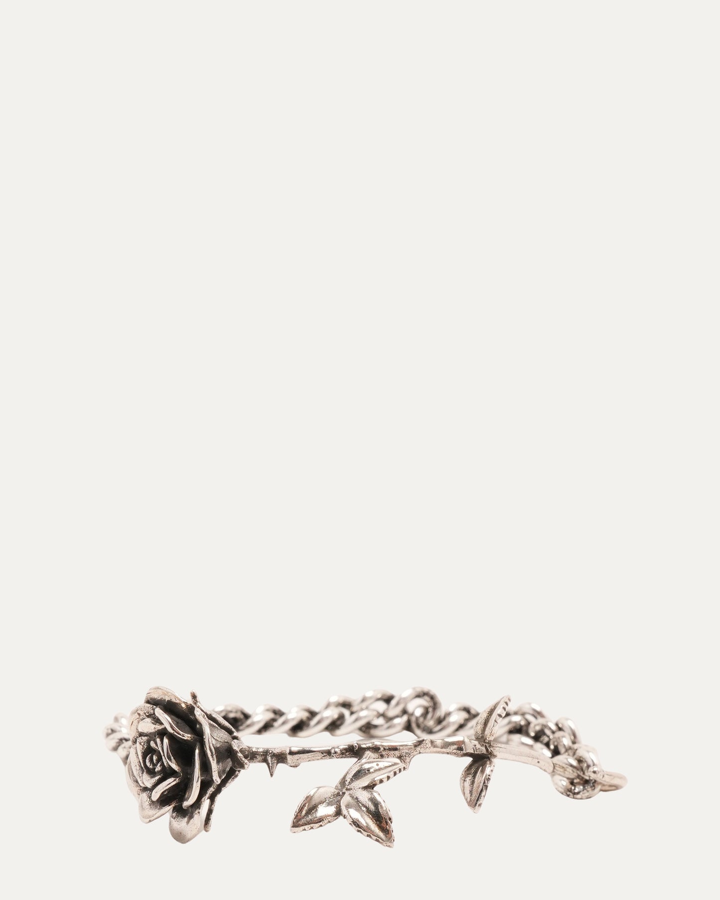 Rose and Chain Bracelet