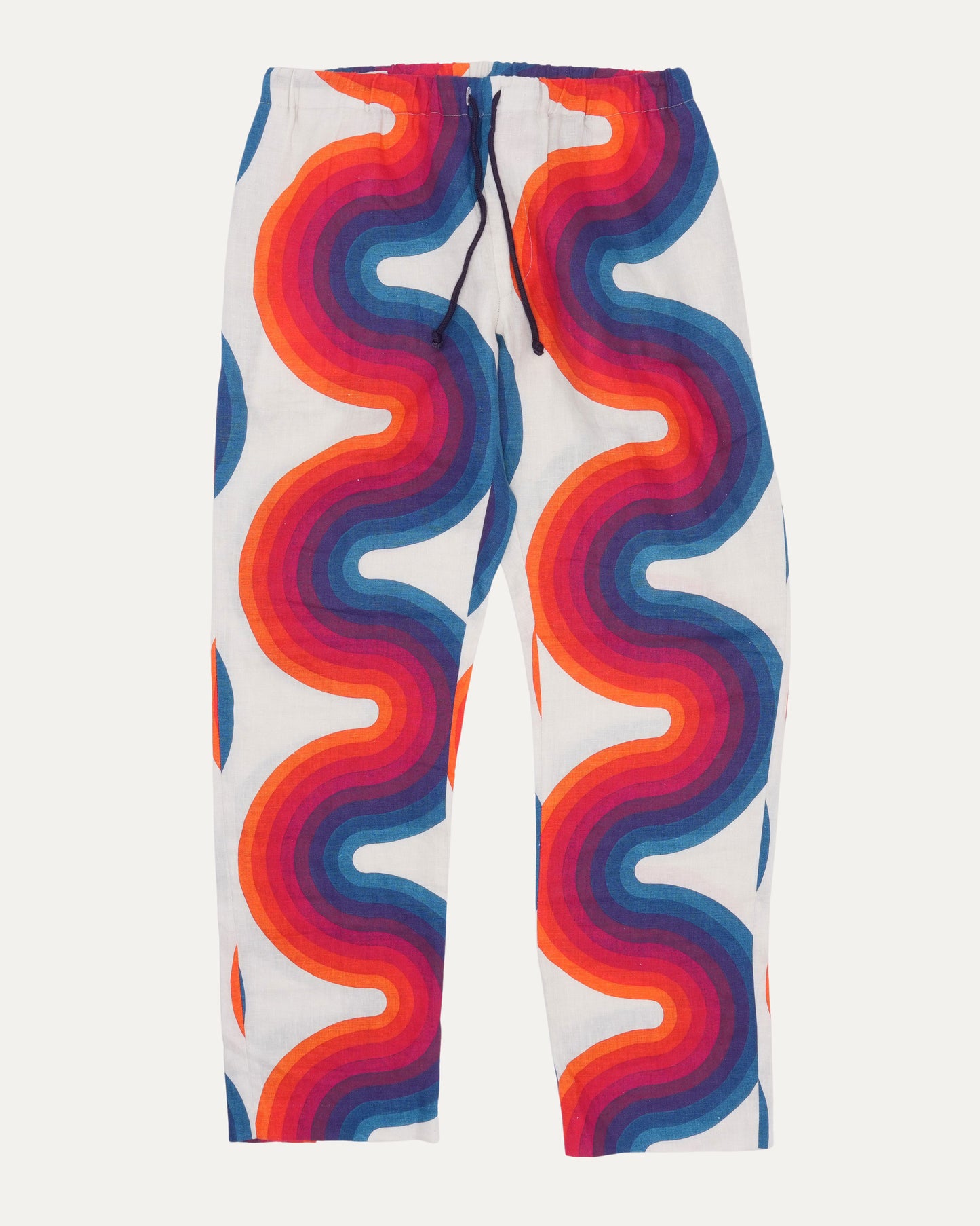Verner Panton Wave Print Linen Pants