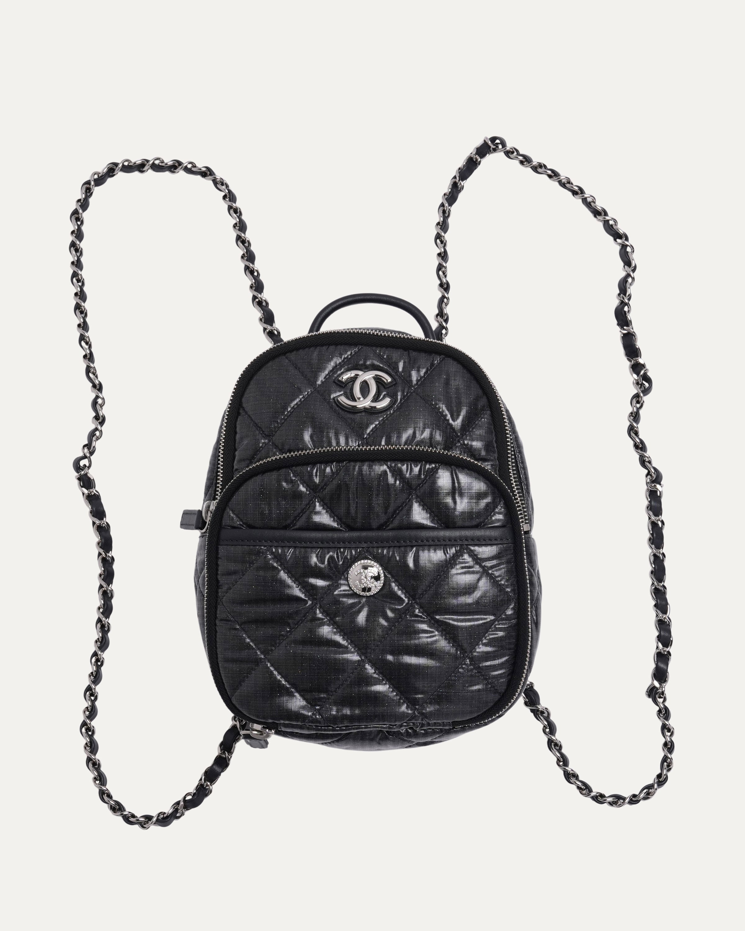 Chanel Neige Quilted Nylon Mini Backpack – Justin Reed