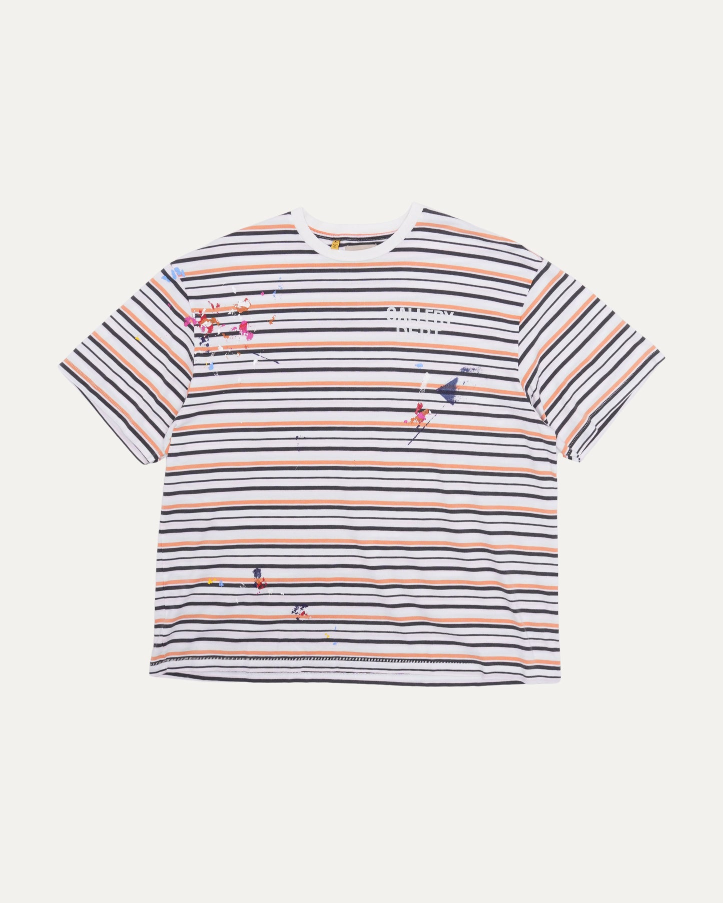 Nelson Striped Paint Splatter T-Shirt