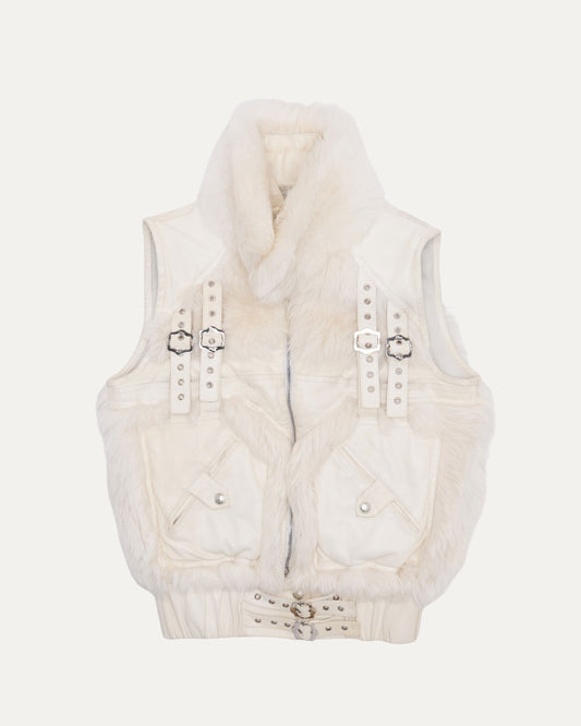 Fur Leather Vest
