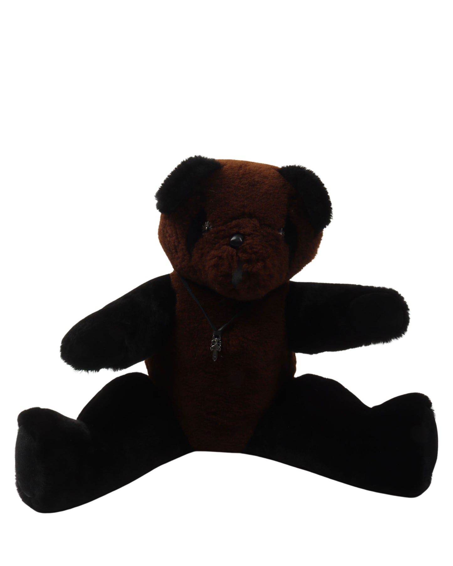Two-Tone Teddy Bear w/ Dagger Necklace