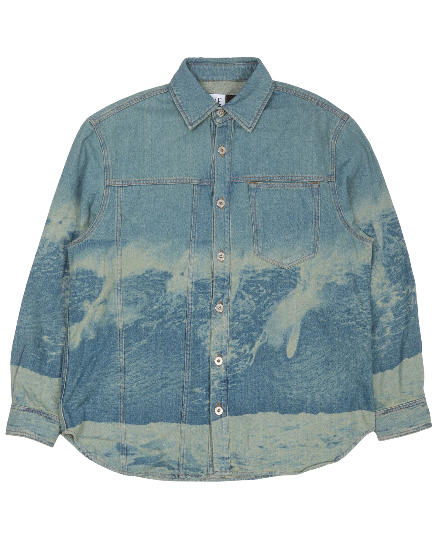 Paula's Ibiza Printed Denim Shirt