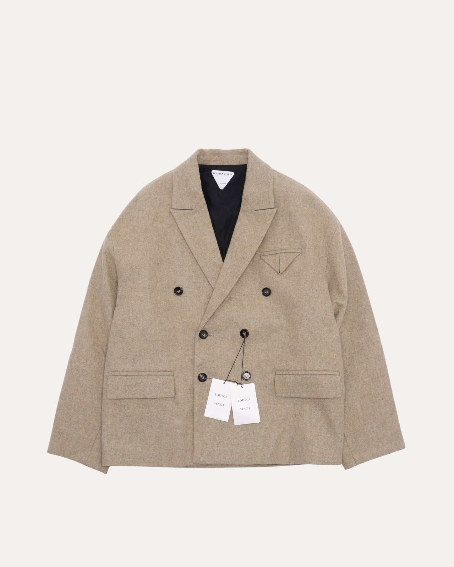 Double-Breasted Wool-Blend Blazer