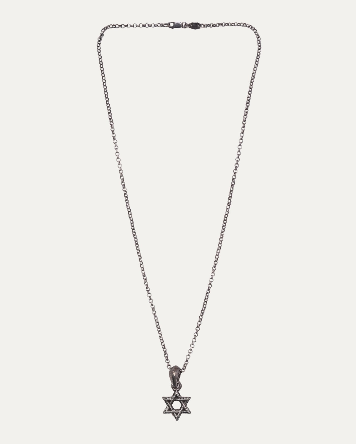 Diamond Star of David Necklace