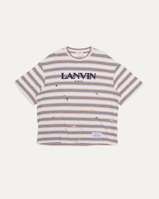 Gallery Dept. Striped Paint Splatter T-Shirt