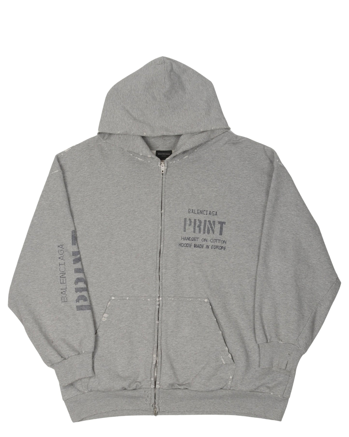 SS23 Print Shop Zip Up Hoodie