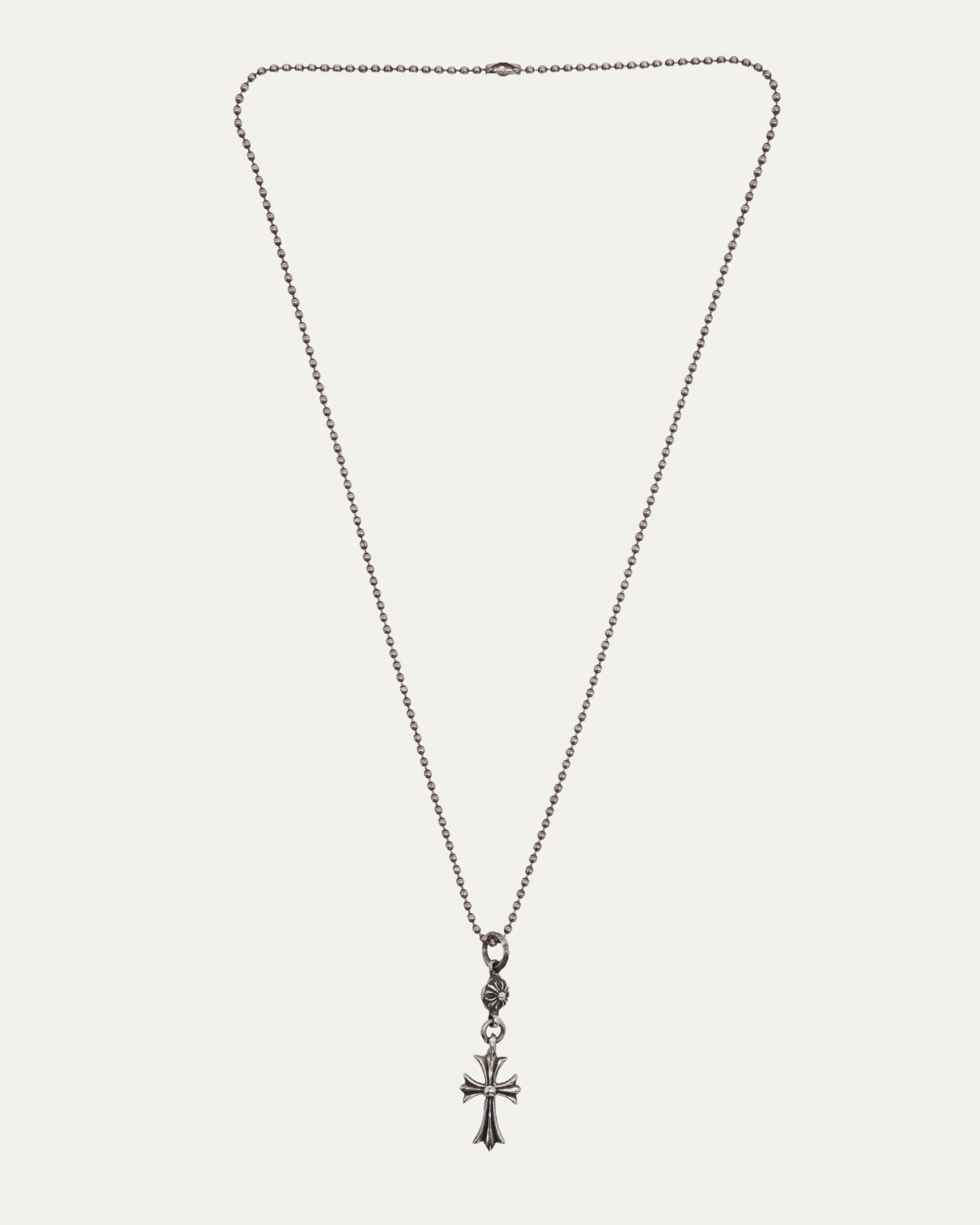Small Cross and Plus Ball Pendant with Ball Chain