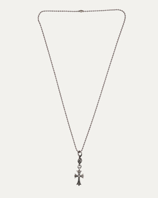 Small Cross and Plus Ball Pendant with Ball Chain