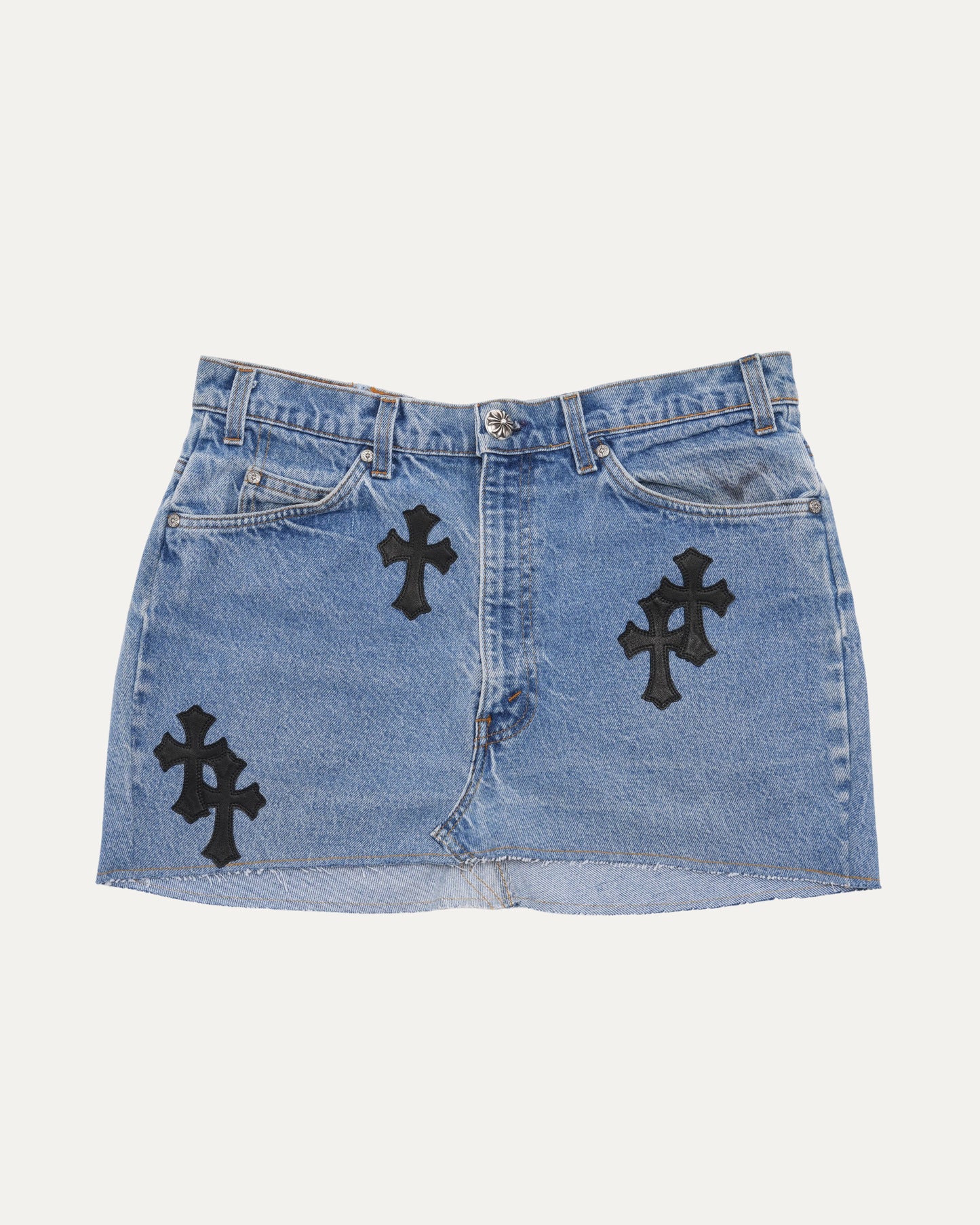 Levi's Cross Patch Denim Skirt