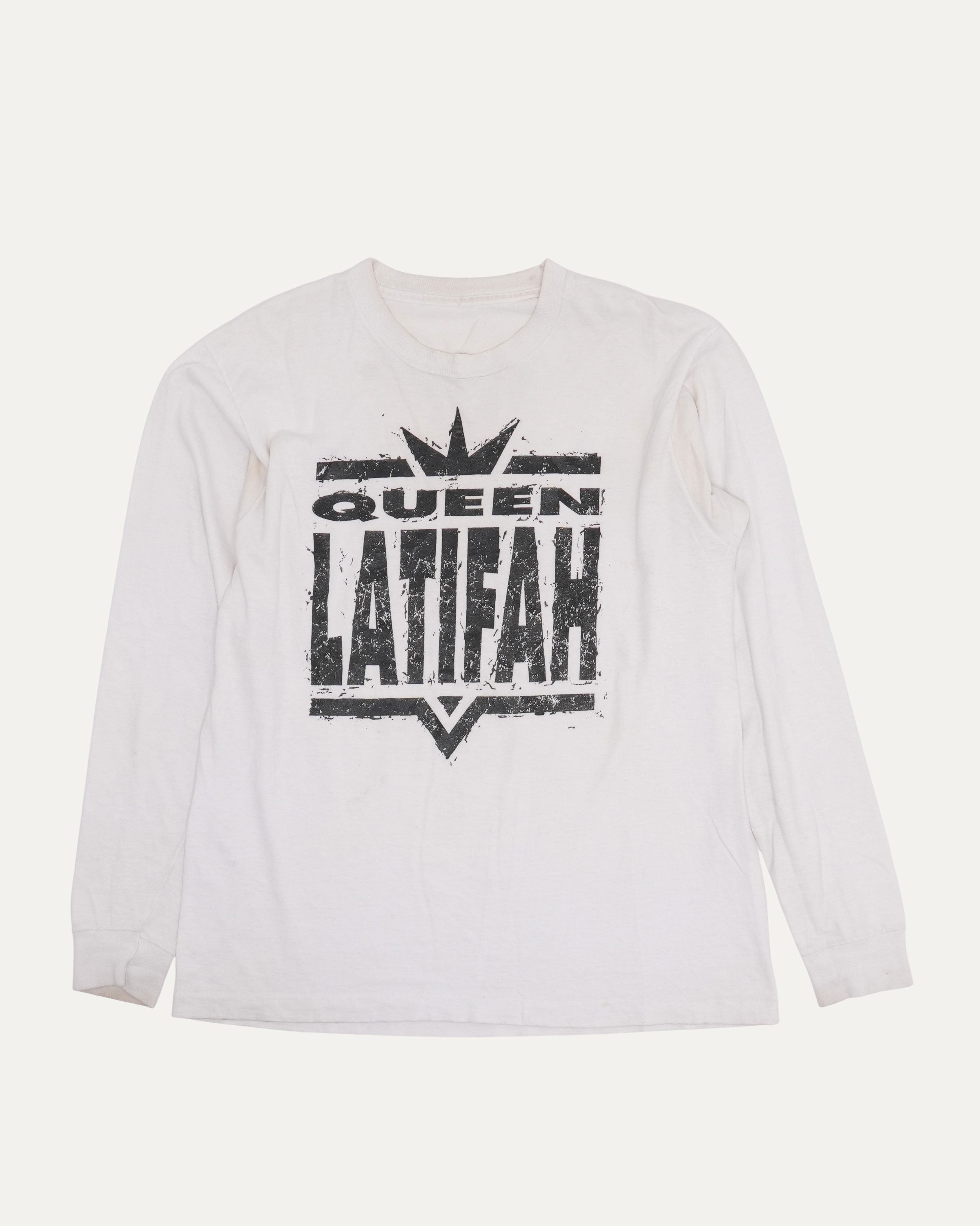 トップス optstuff DRAWSTRING LONG SLEEVE T-SHIRT Vintage Queen Latifah Long Sleeve T-Shirt – Justin Reed