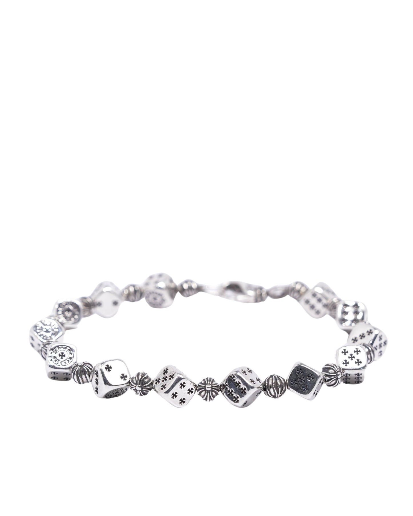 Silver Dice Bracelet