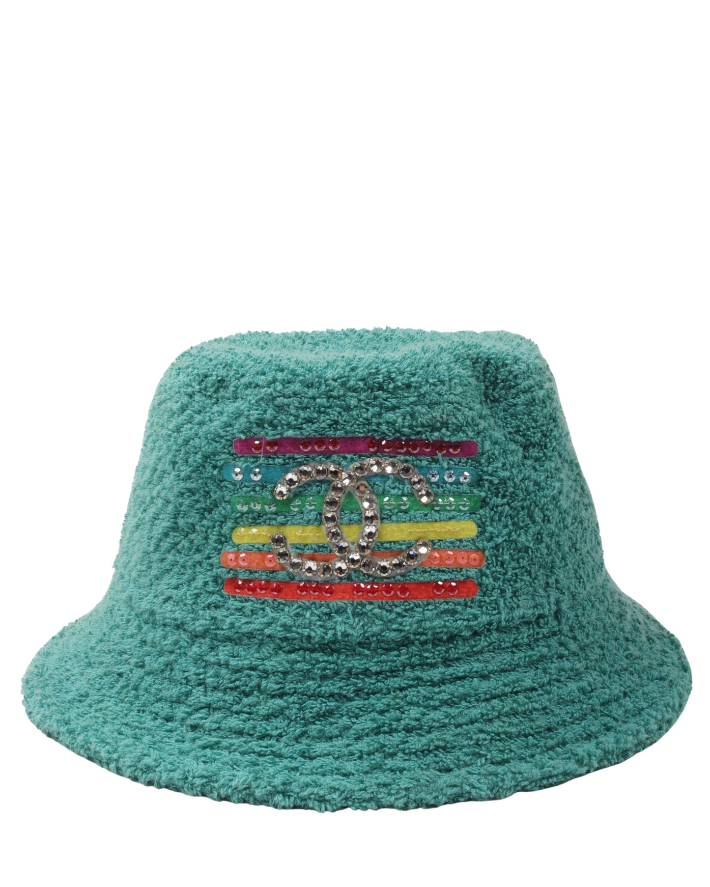 Pharrell Crystal Embellished Cotton Bucket Hat