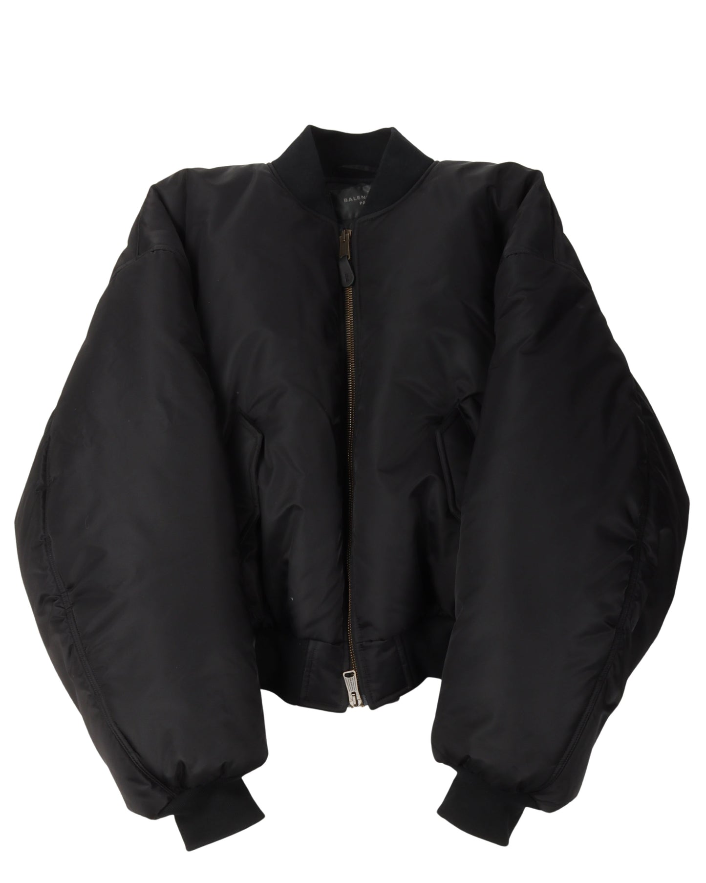 Padded Nylon Bomber Jacket