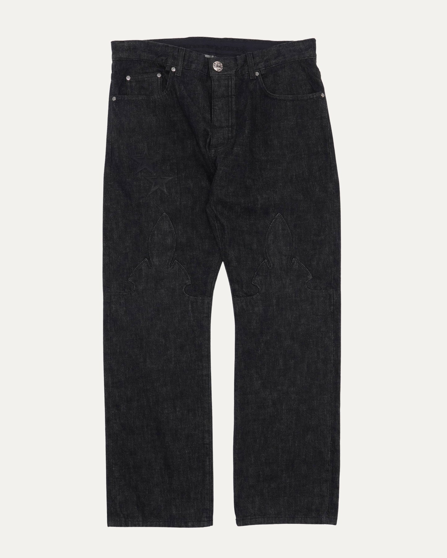 Star Patch Fleur Knee Jeans