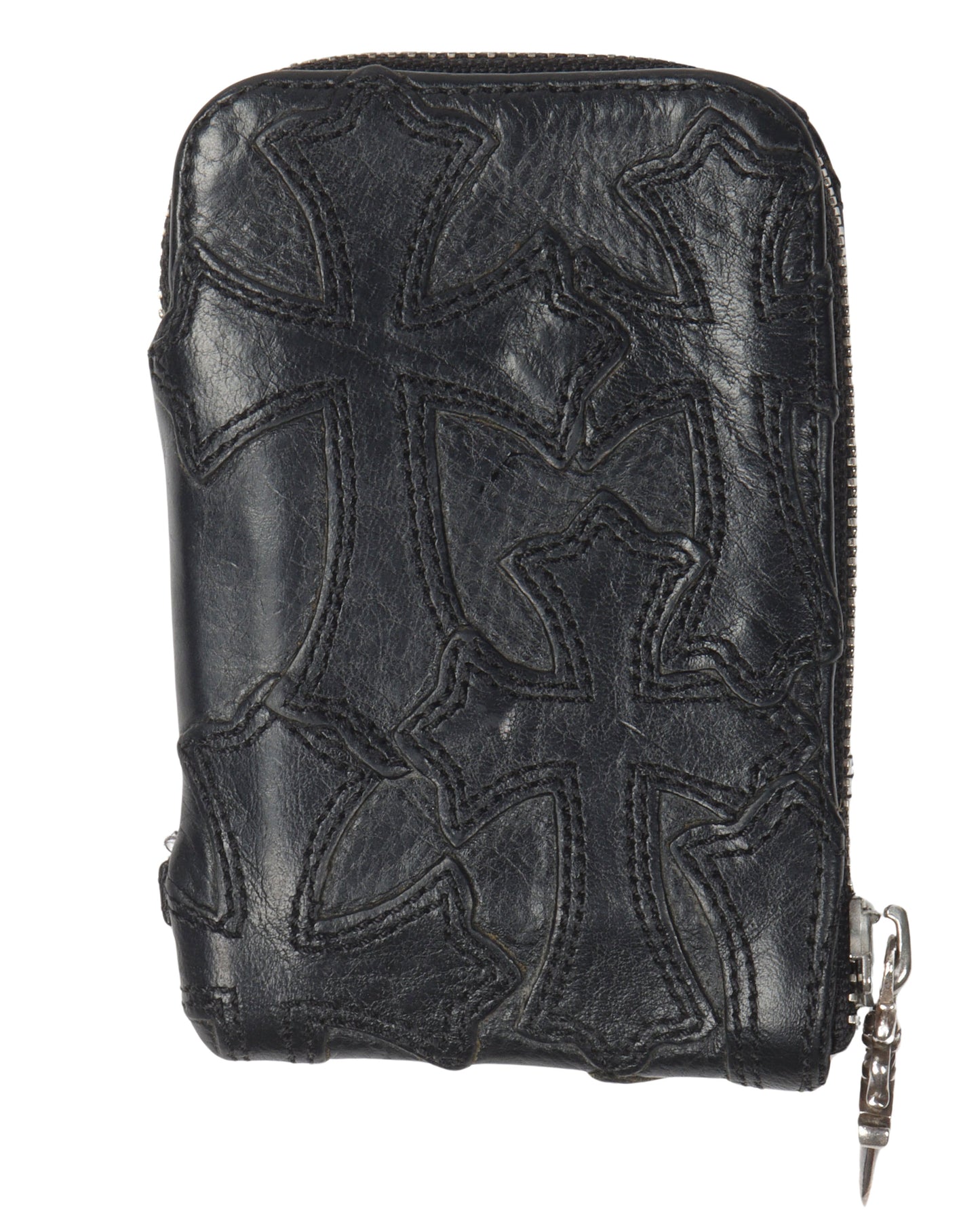Cross Patch Zip Wallet