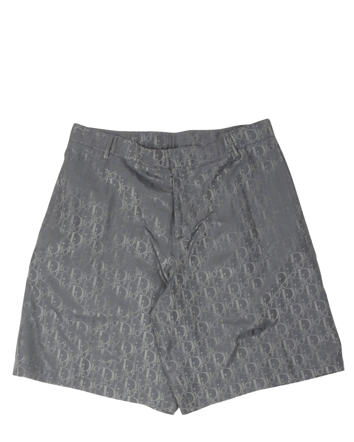 Silk Blend Oblique Monogram Shorts