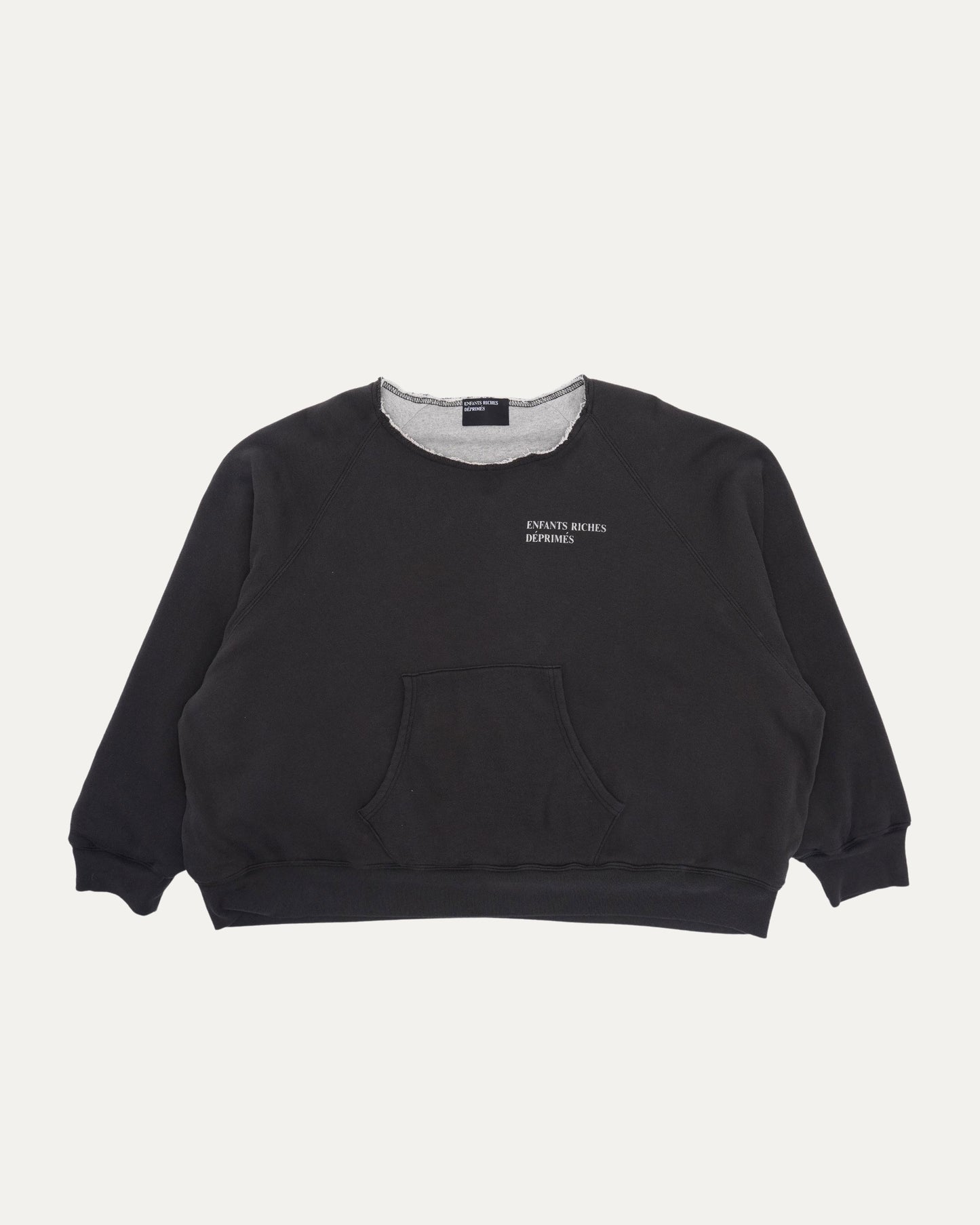 Lined Logo Raglan Sweatshirt