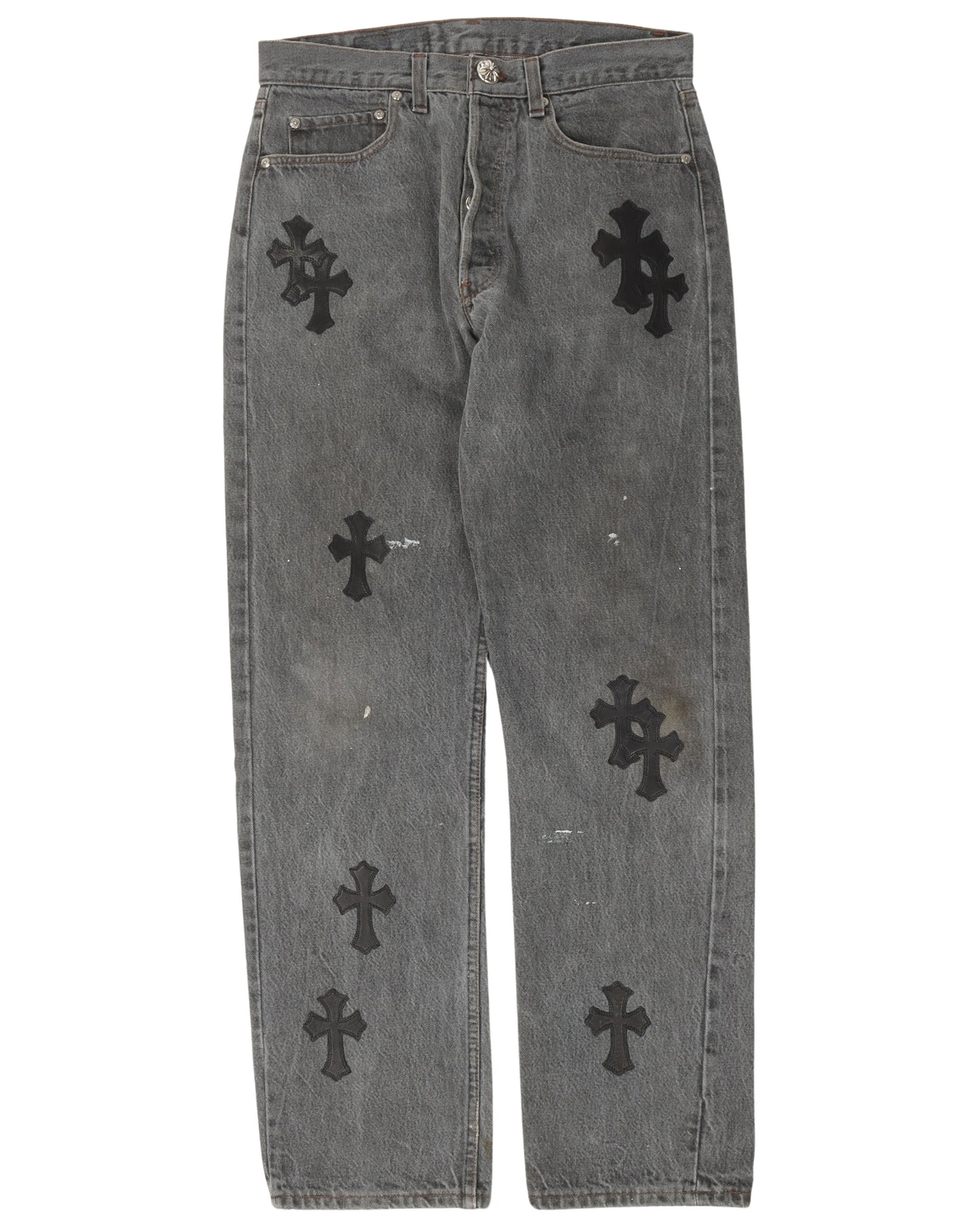 Levi's Leather Cross Patch Jeans