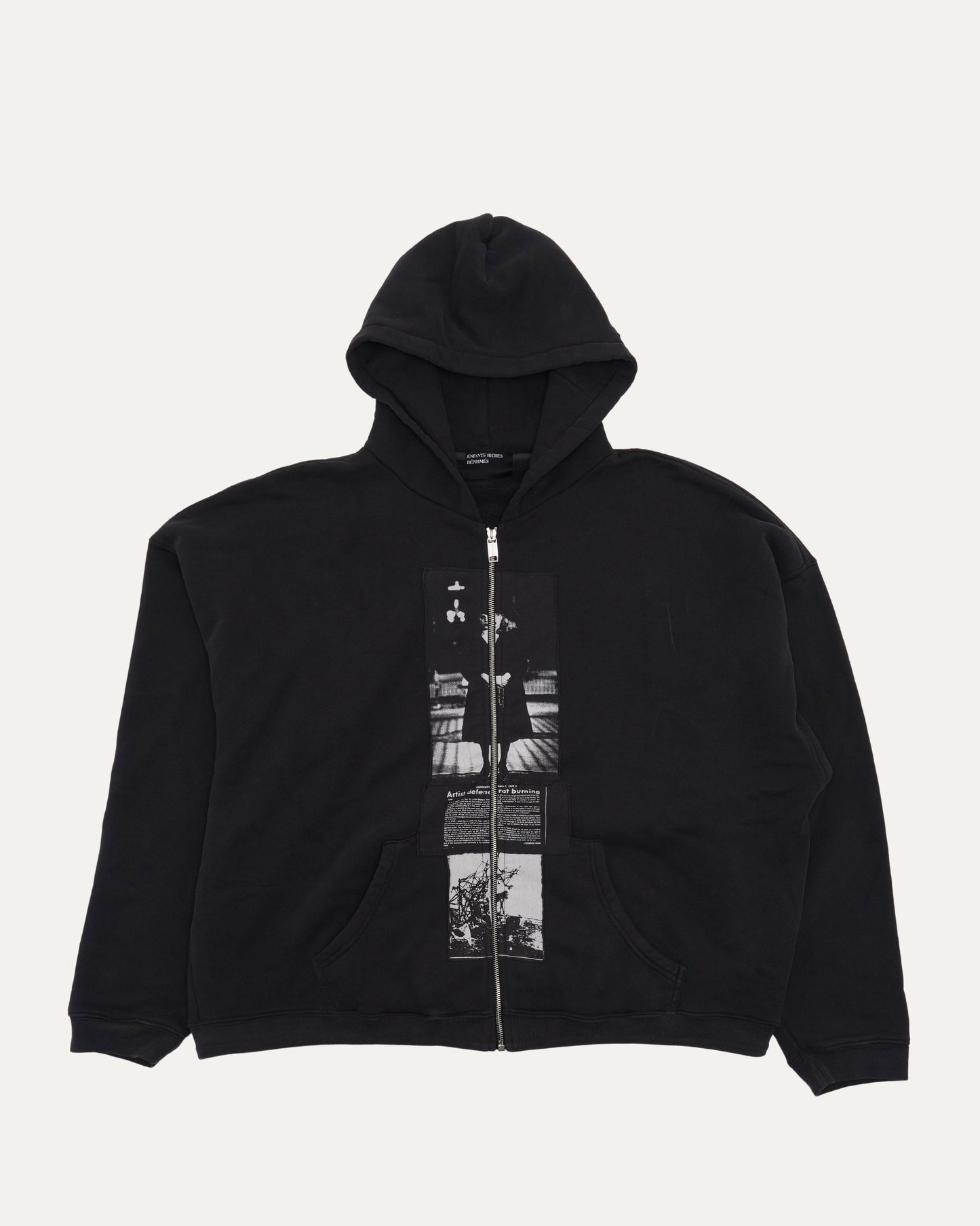 Artist Defends Baggy Assemblage Zip Up Hoodie