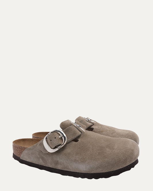 Dagger Embellished Birkenstock Boston Suede Mule