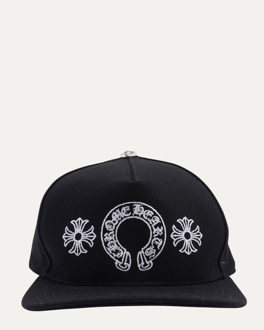 Embroidered Horseshoe Logo and Plus Cross Hat