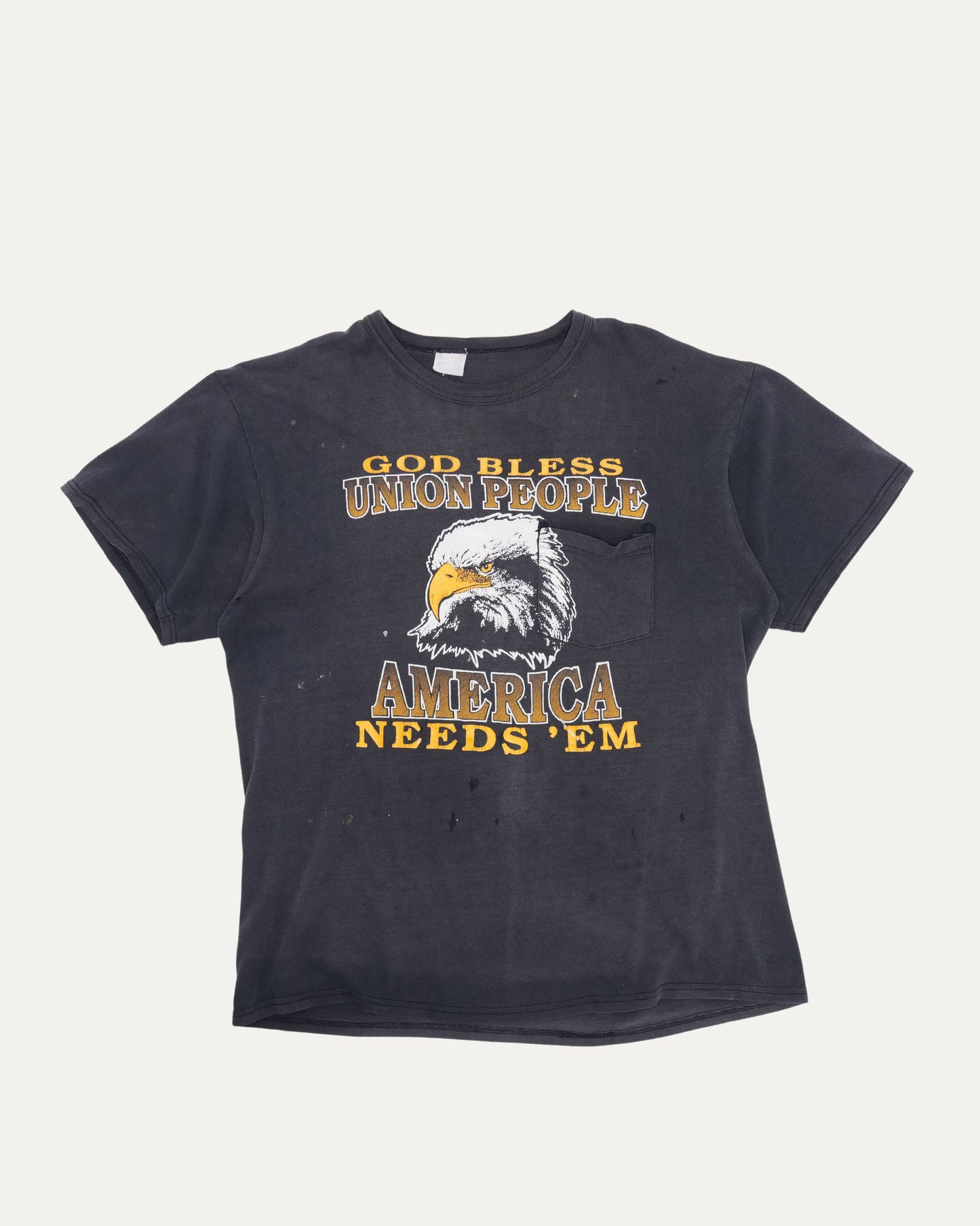 God Bless Union People Pocket Misprint T-Shirt
