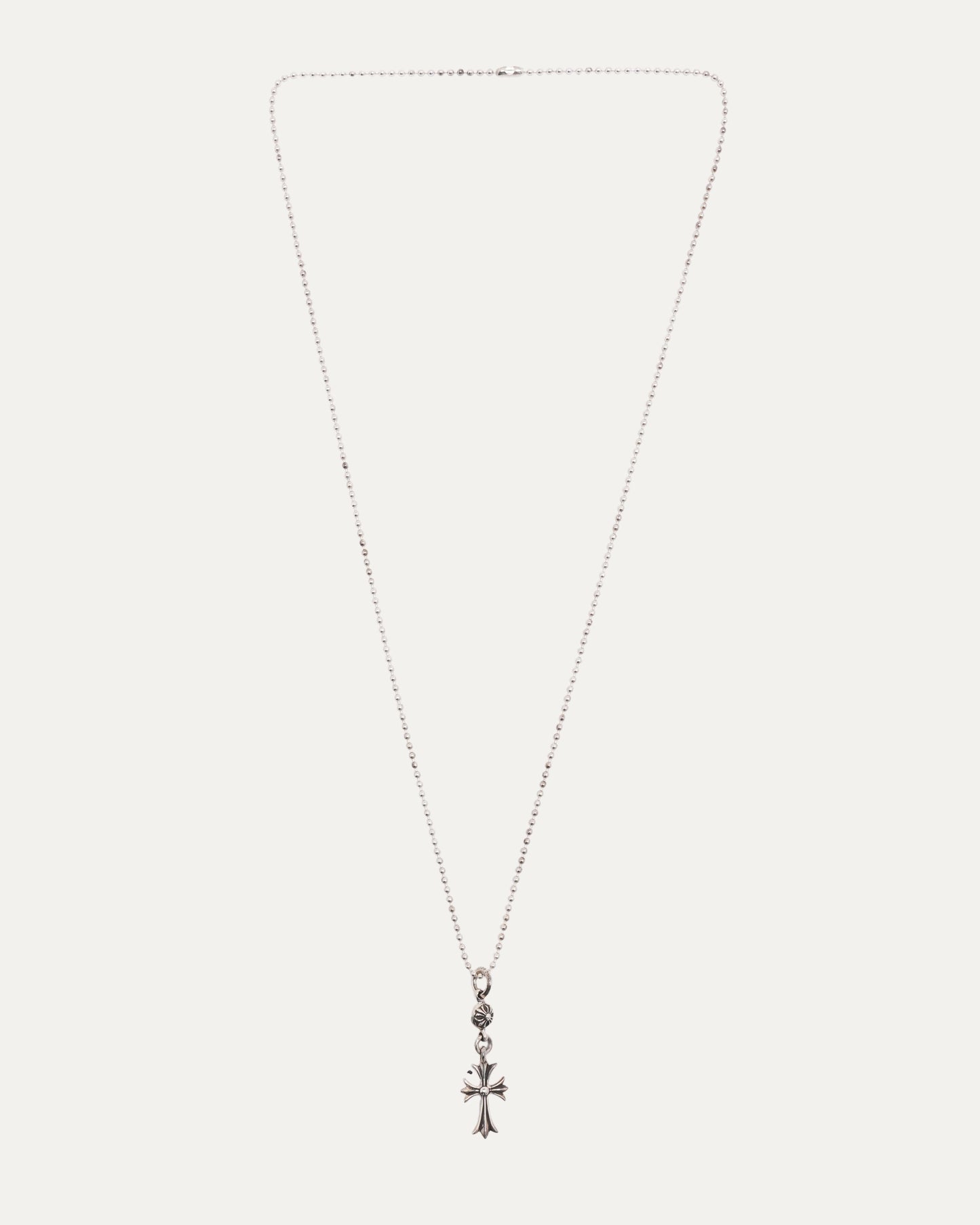 Small Cross and Plus Ball Pendant with Ball Chain