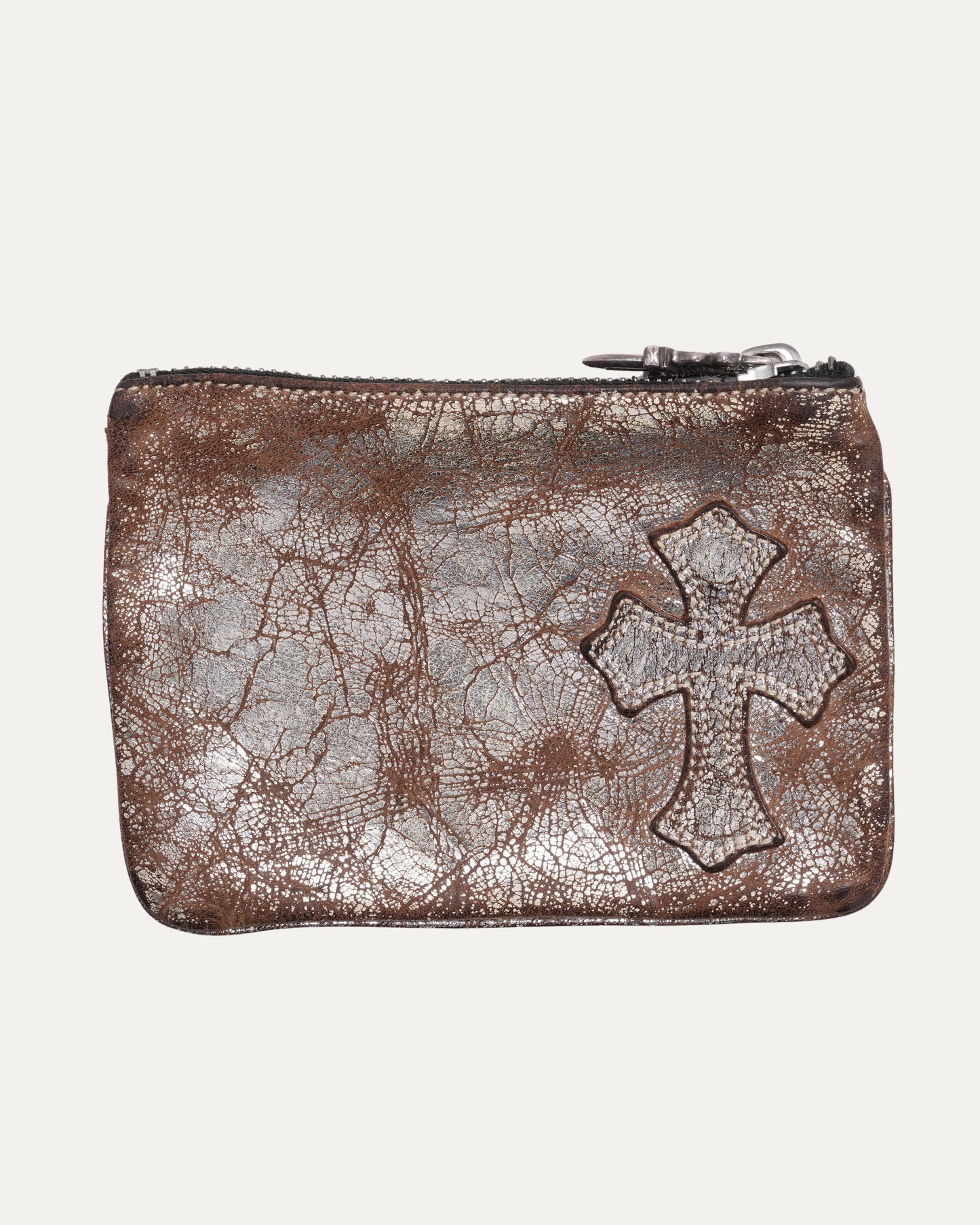 Cross Patch Zip Wallet