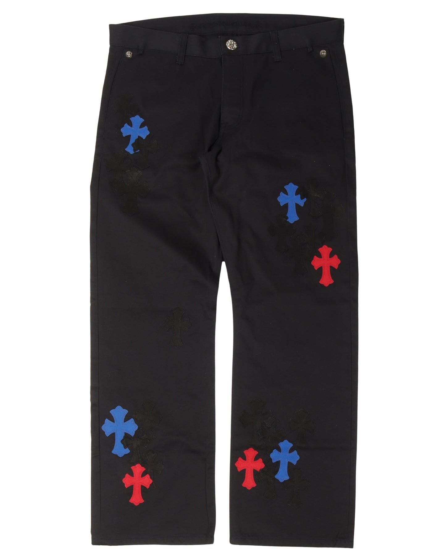 Multicolor Cross Patch Chino Pants