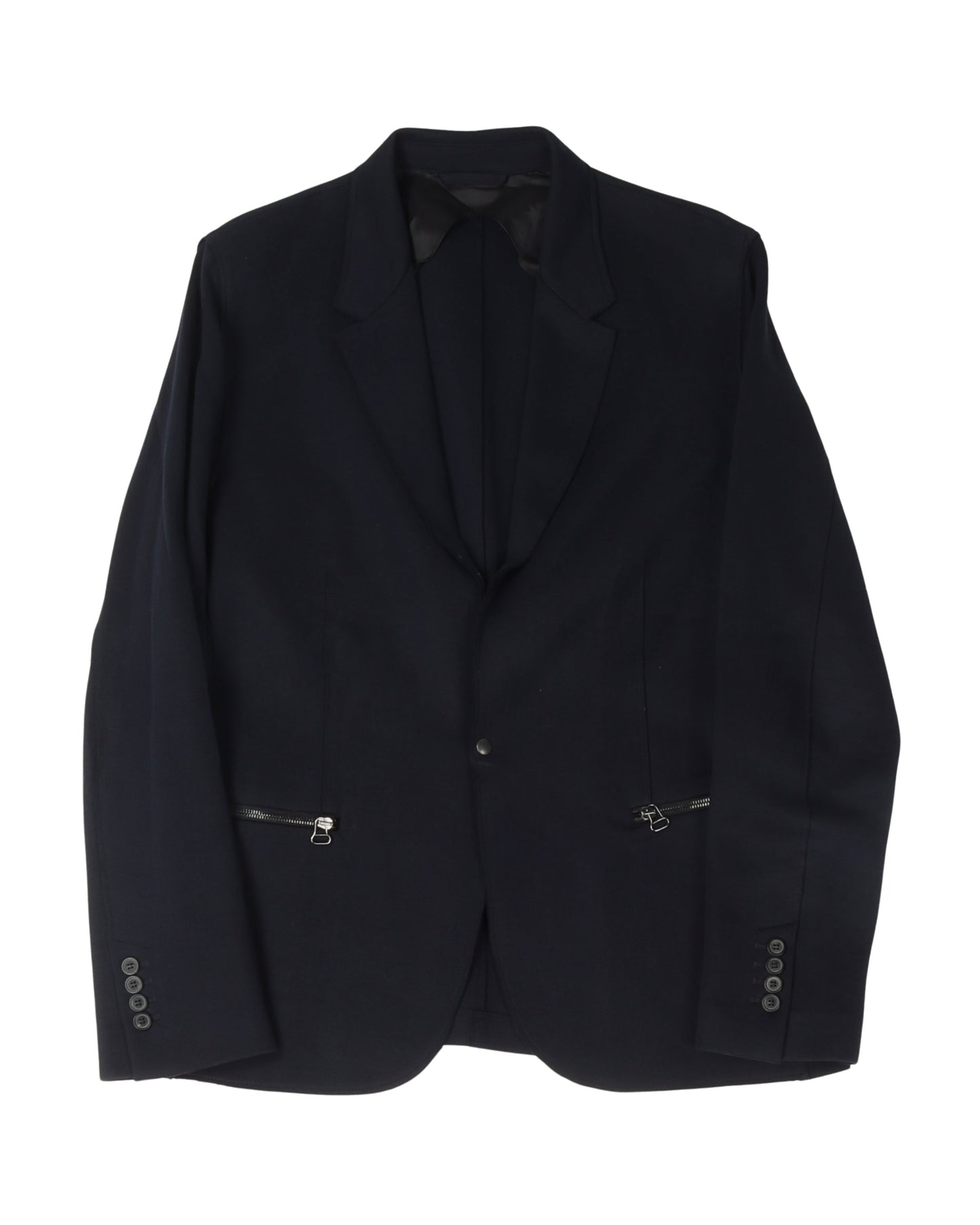 Zipper Pocket Blazer Jacket