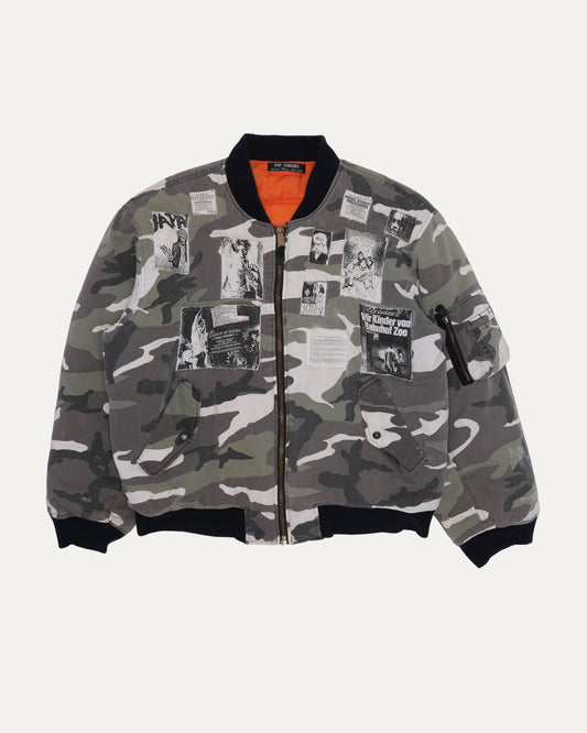 AW01 "Riot, Riot, Riot" MA-1 Camouflage Patch Bomber