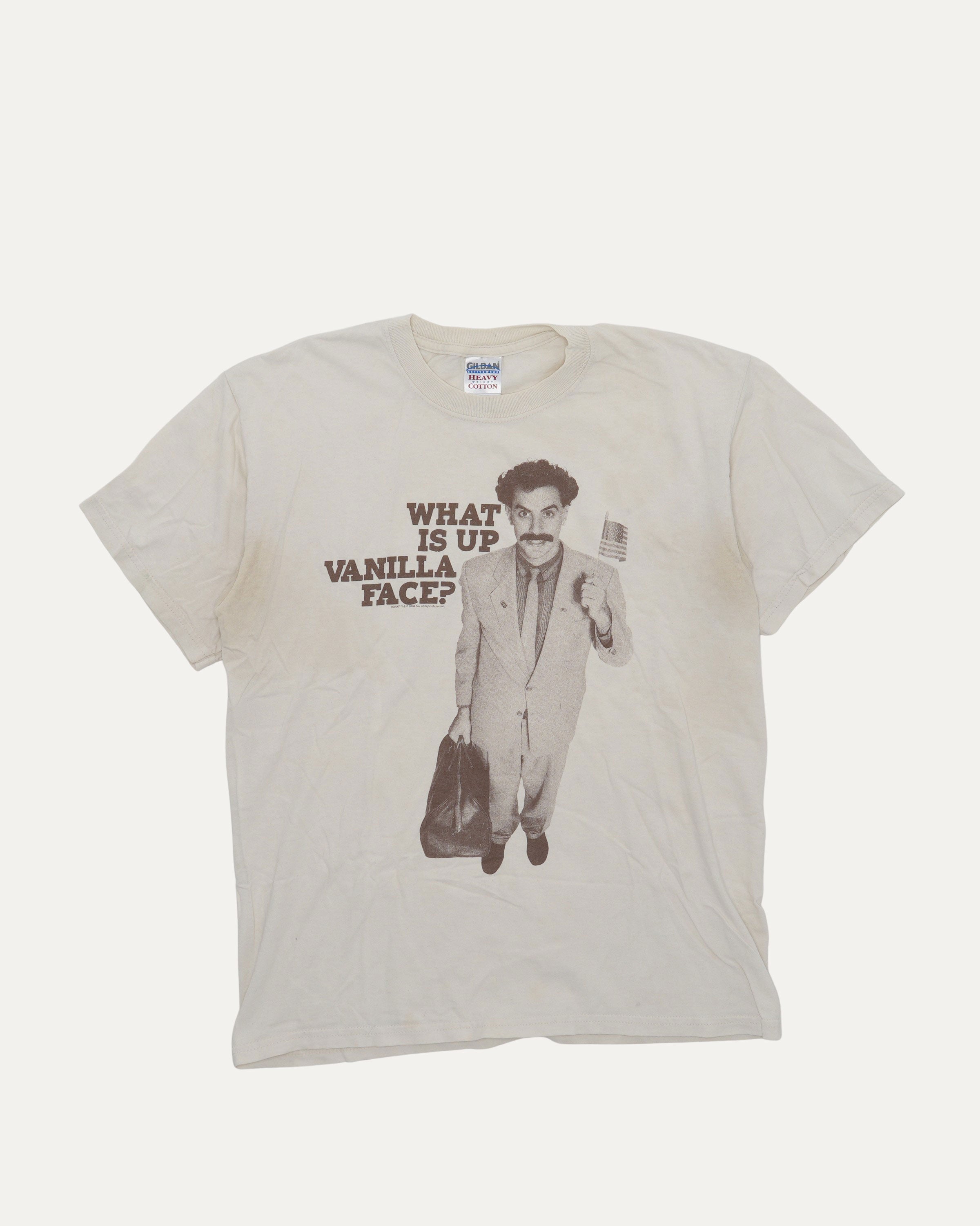 borat dress shirt Borat - 2006 Fox Film - Brown Shirt - Cotton Blend - XL
