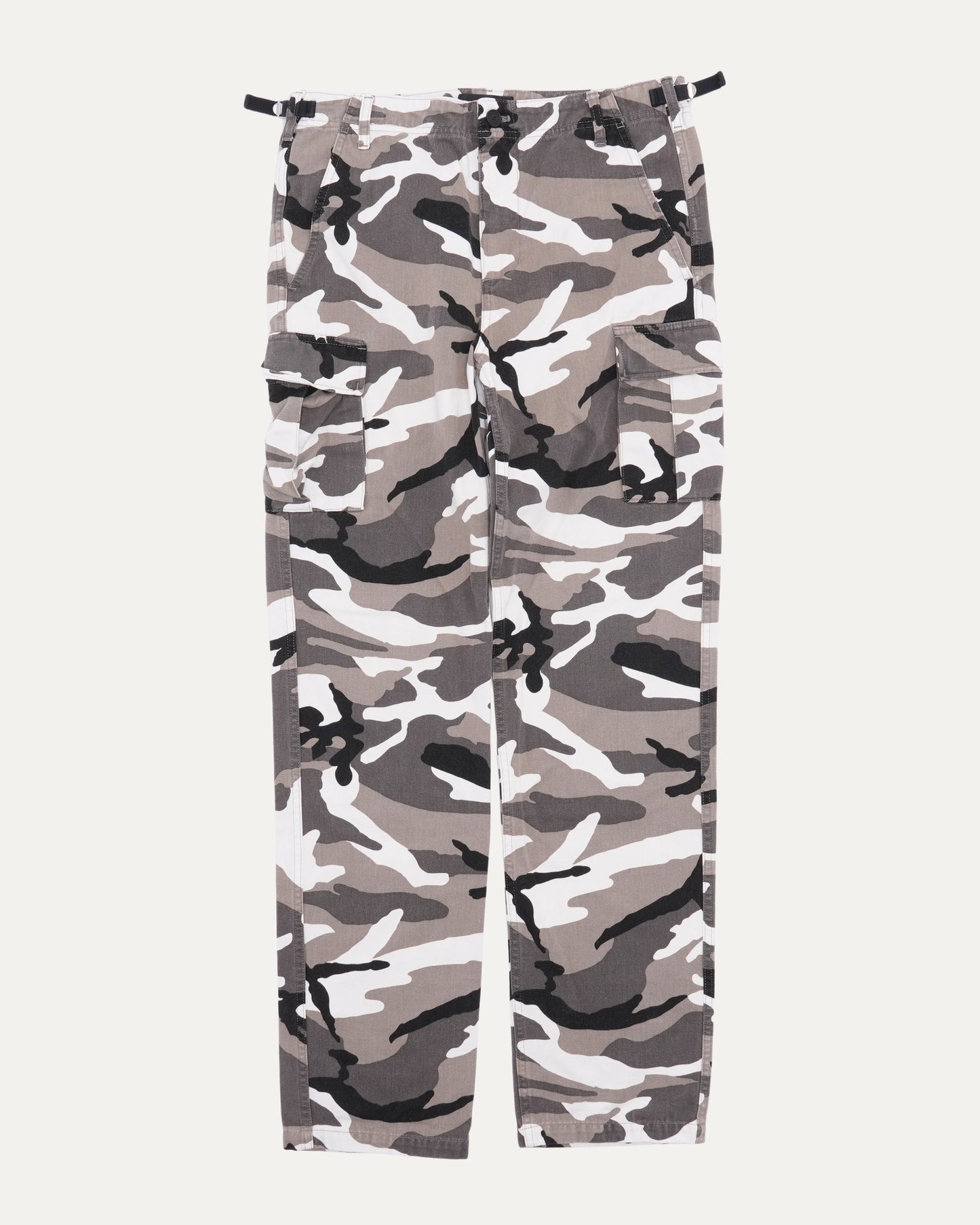 Camouflage Print Straight Leg Cargo Ski Pants