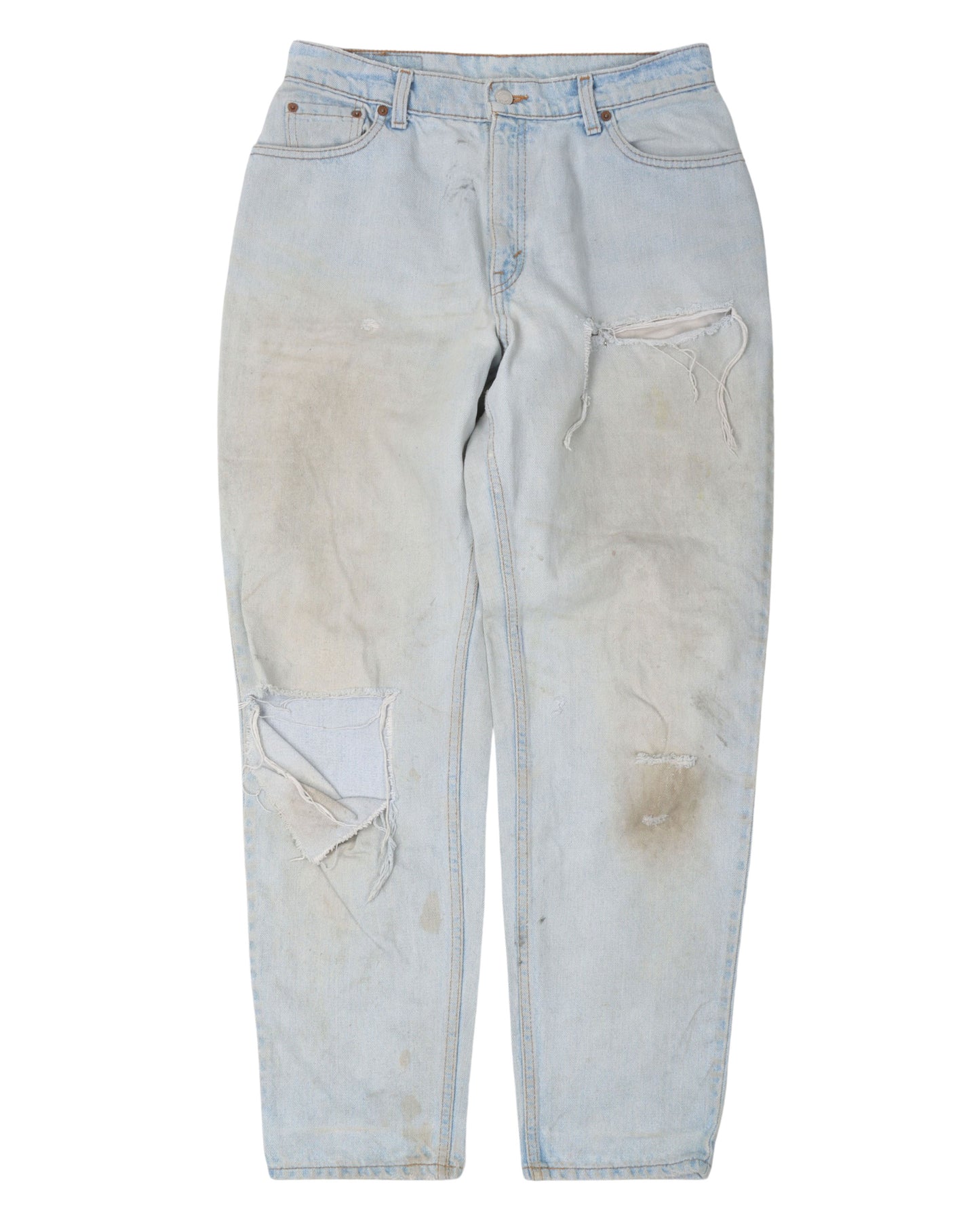 Levi's 550 Distressed Light Wash Jeans